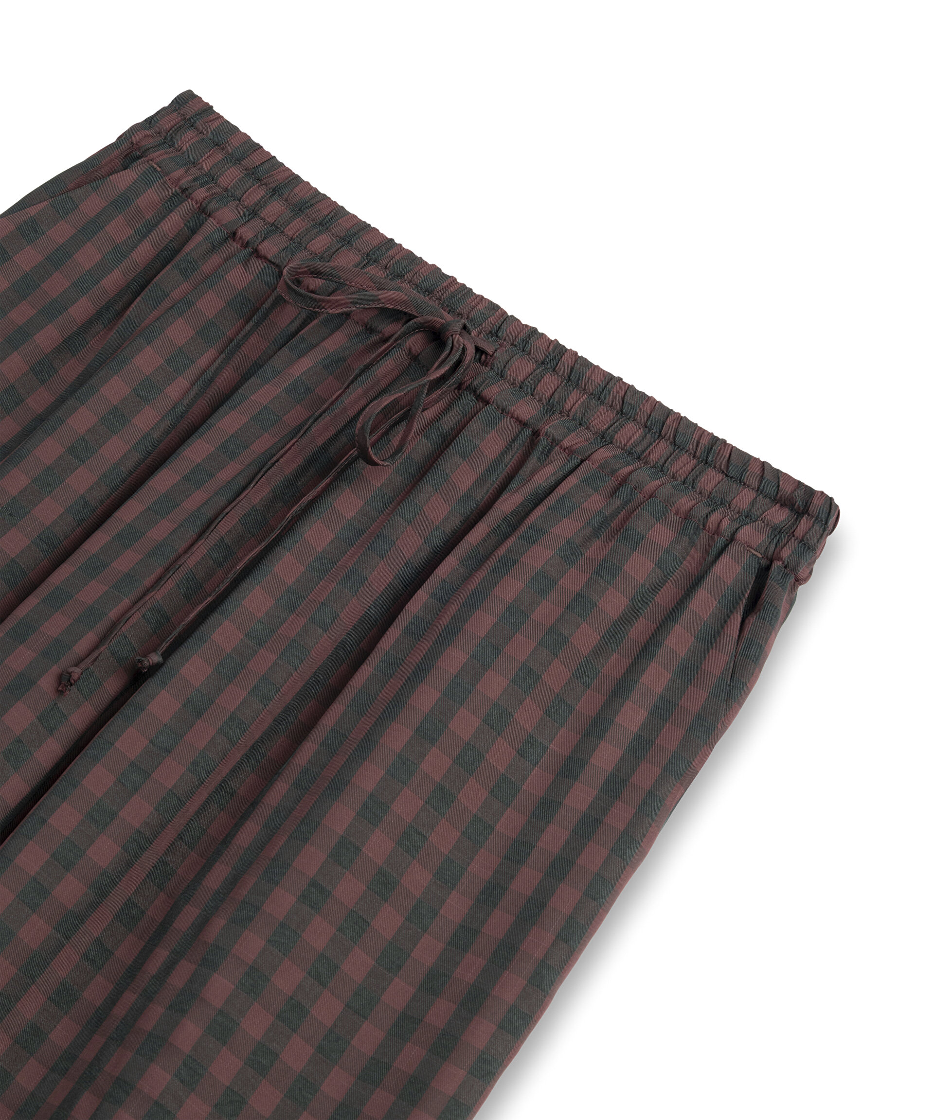 PÖTİKARE DESEN WIDE LEG PANTOLON