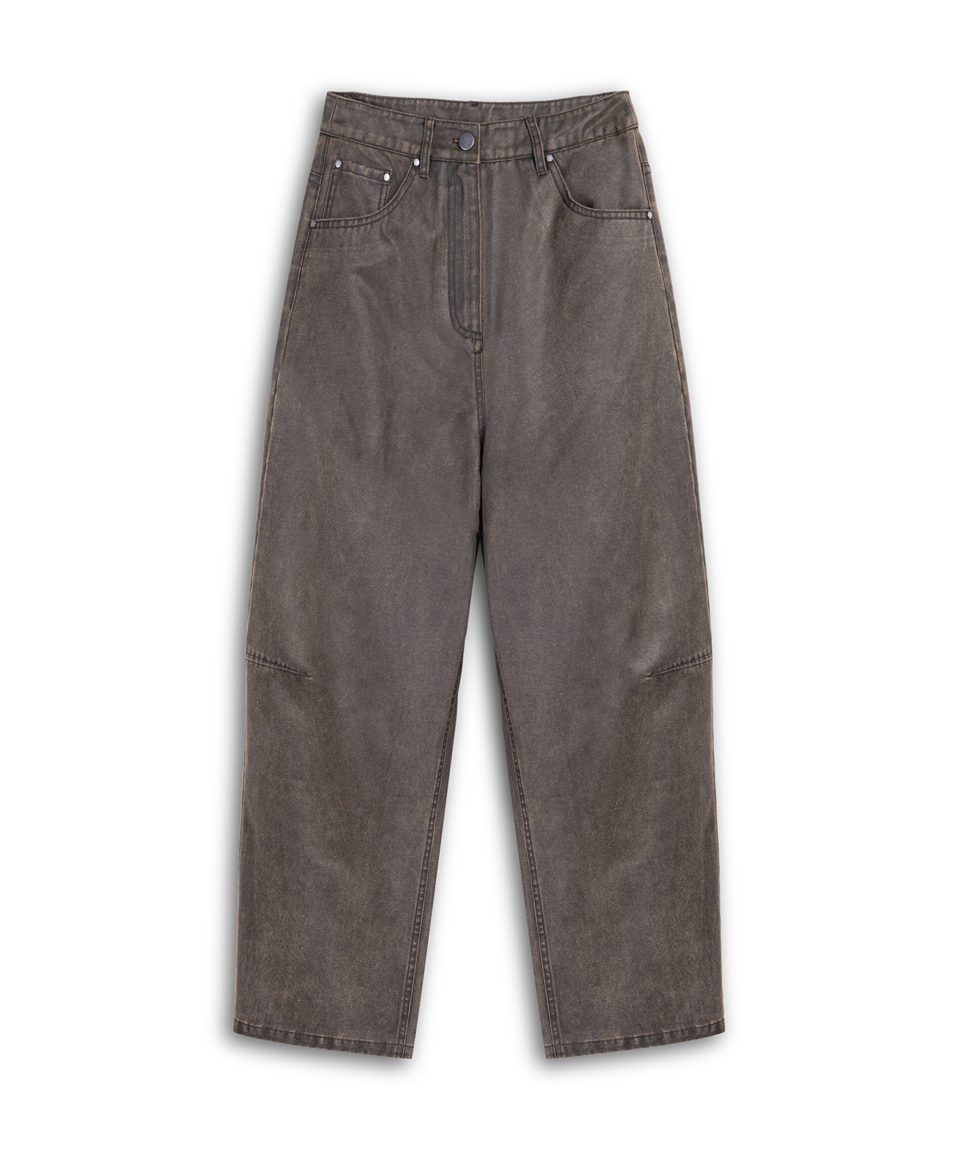YIKAMALI BARREL FİT PANTOLON