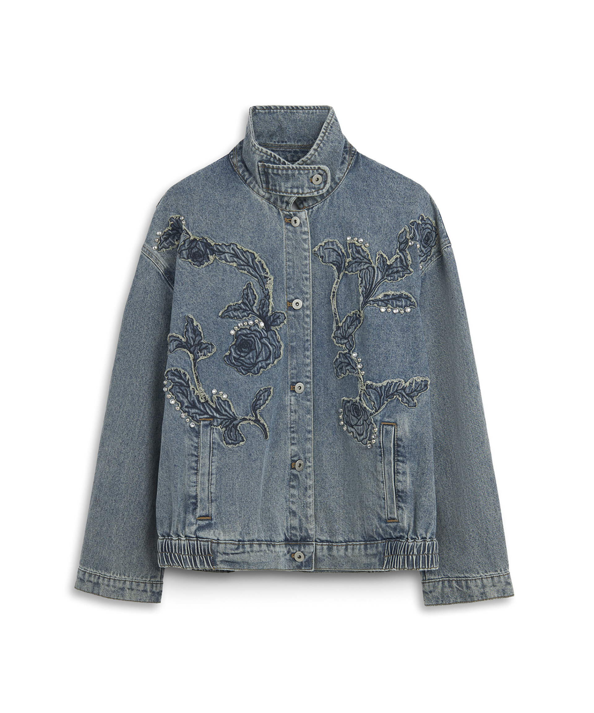 FLORAL PATCH Lİ DENİM CEKET