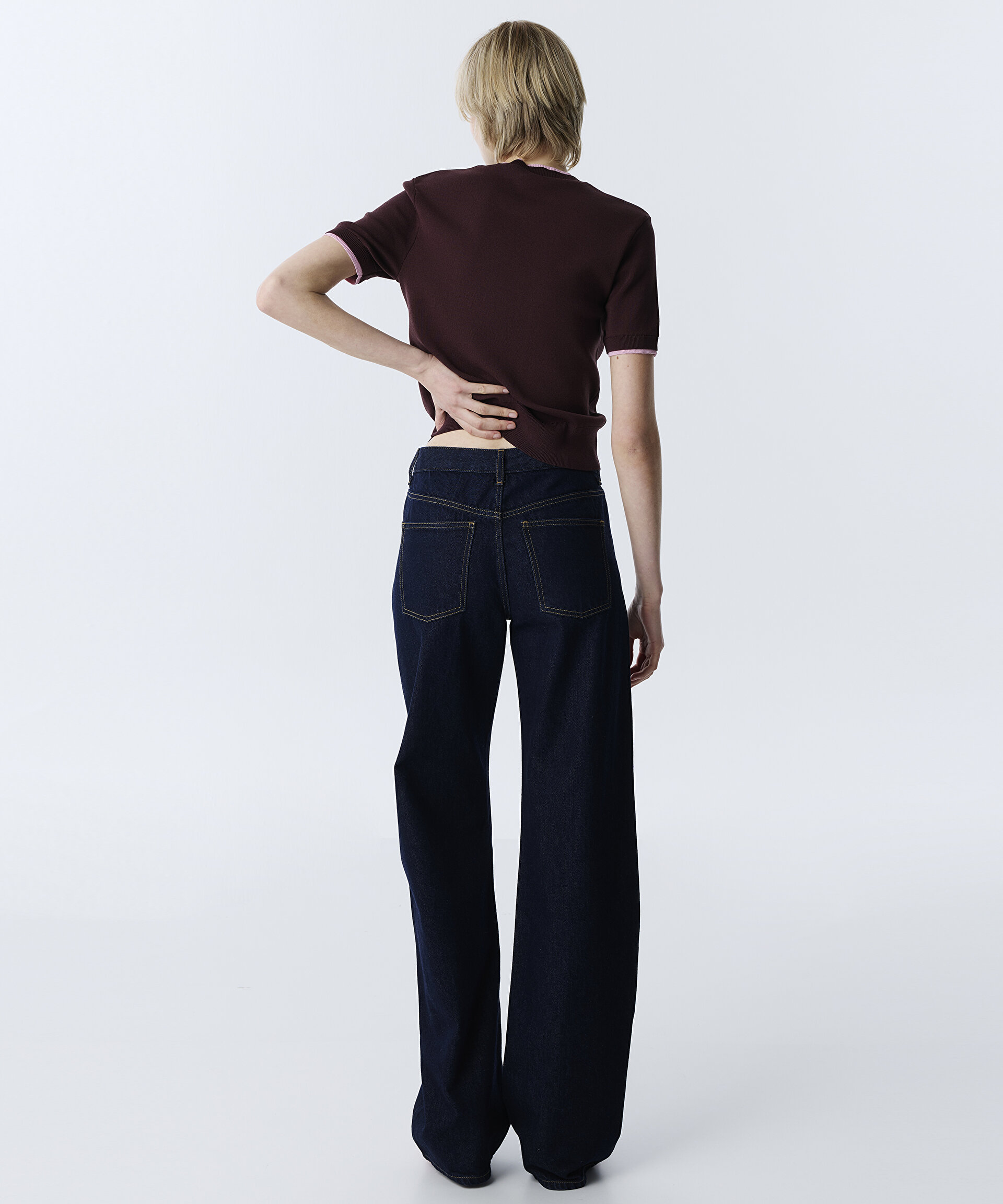 Twist Lacivert WIDE LEG JEAN PANTOLON görsel 3