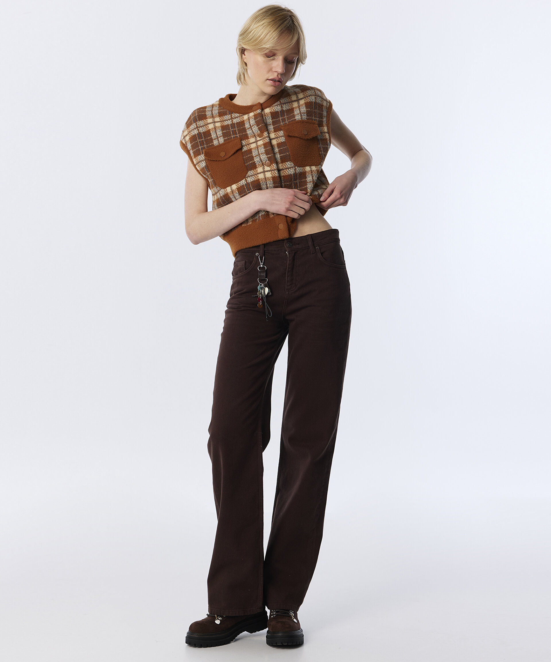 CHARM AKSESUARLI JEAN PANTOLON