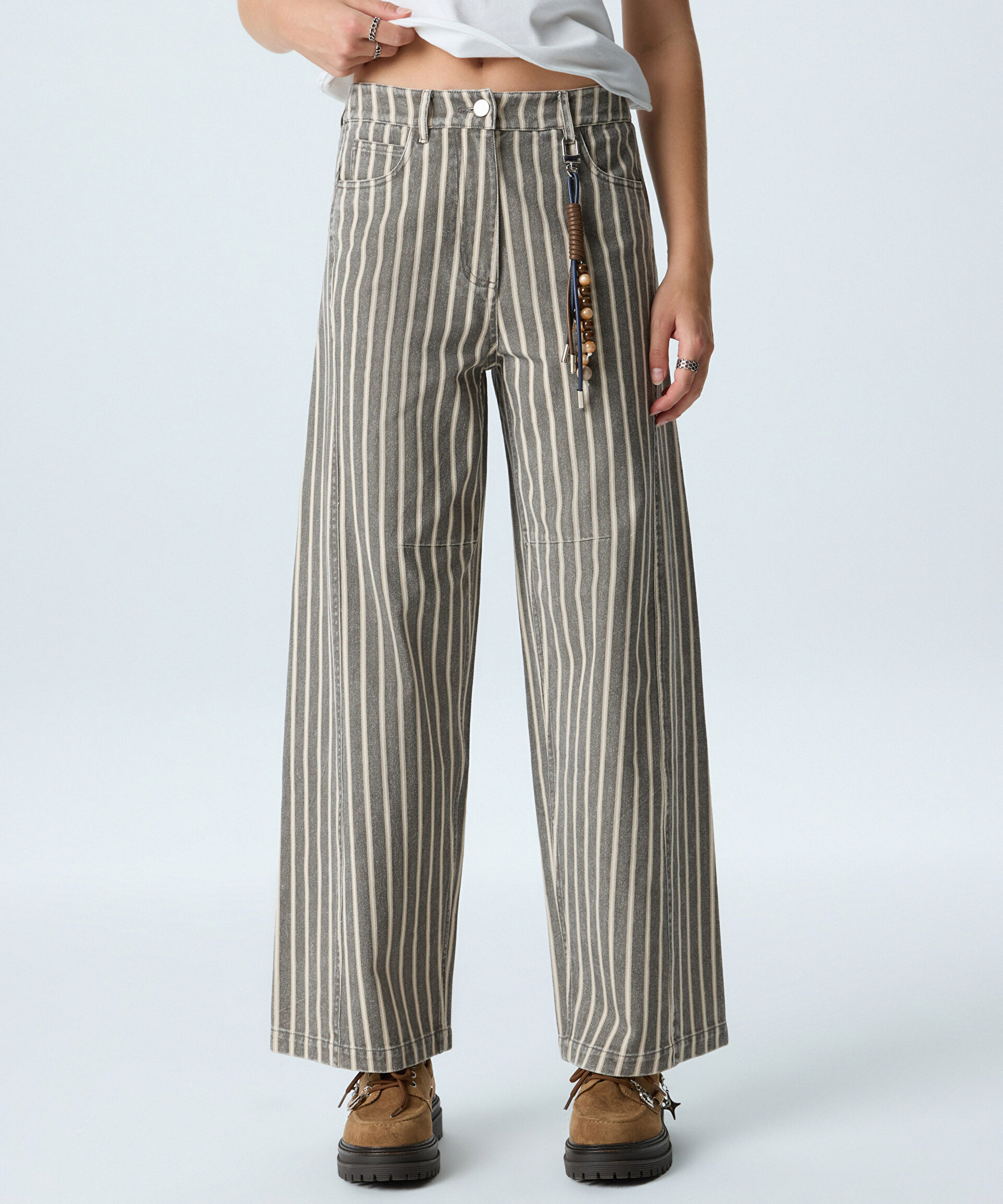 Twist Gri Jean Pantolon görsel 4