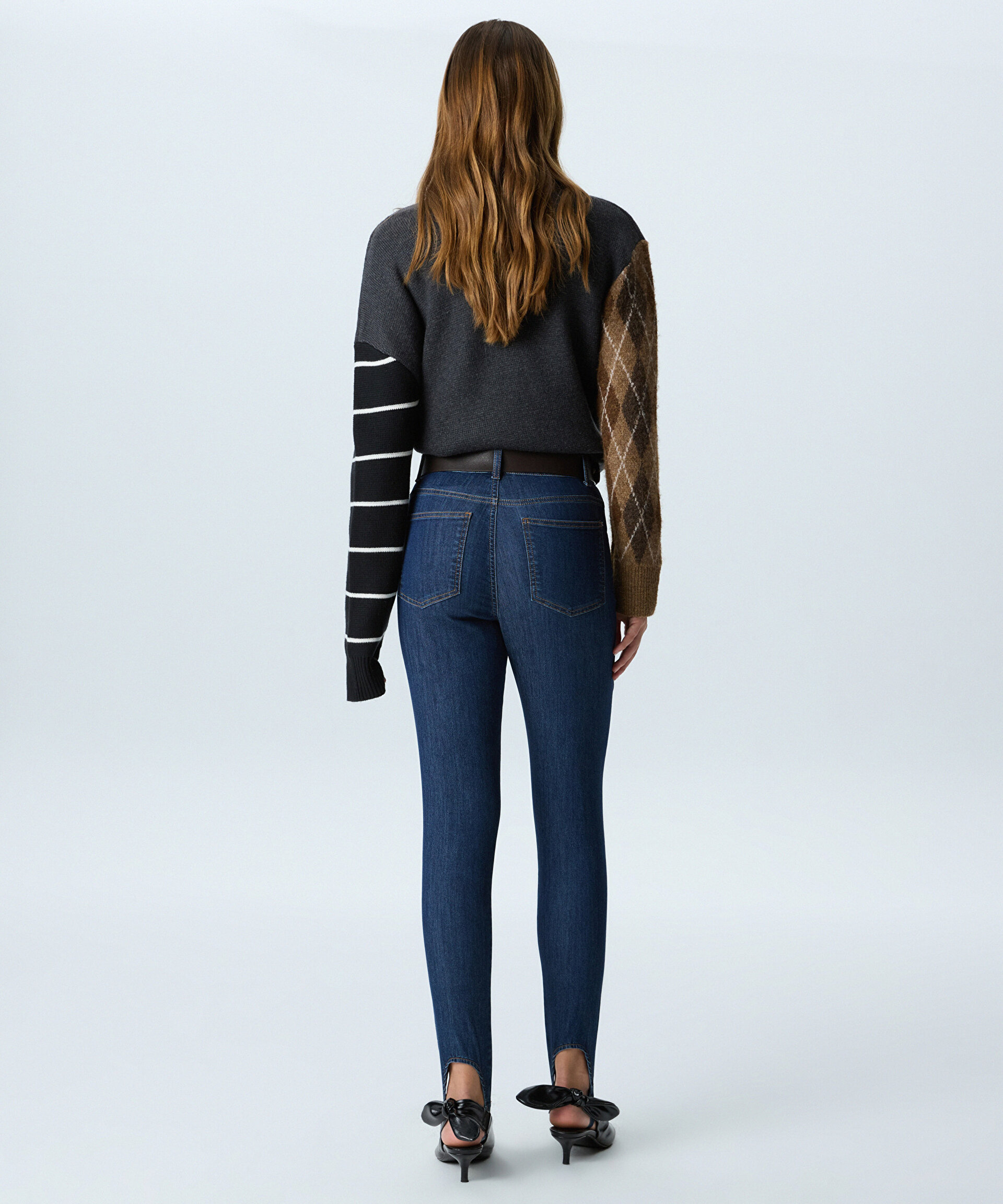 Twist Mavi Kemerli Füzo Jean Pantolon görsel 4