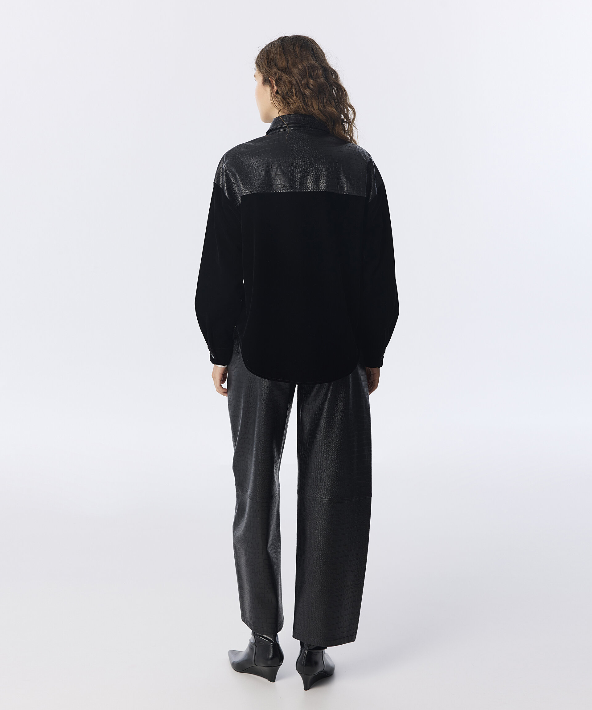 KUMAŞ MIX OVERSIZE GÖMLEK