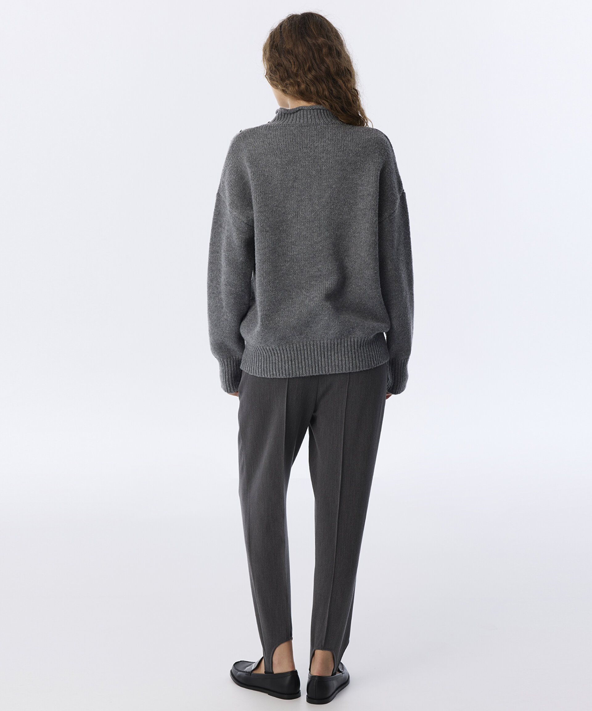 KARMA PAYETLİ OVERSIZE KAZAK