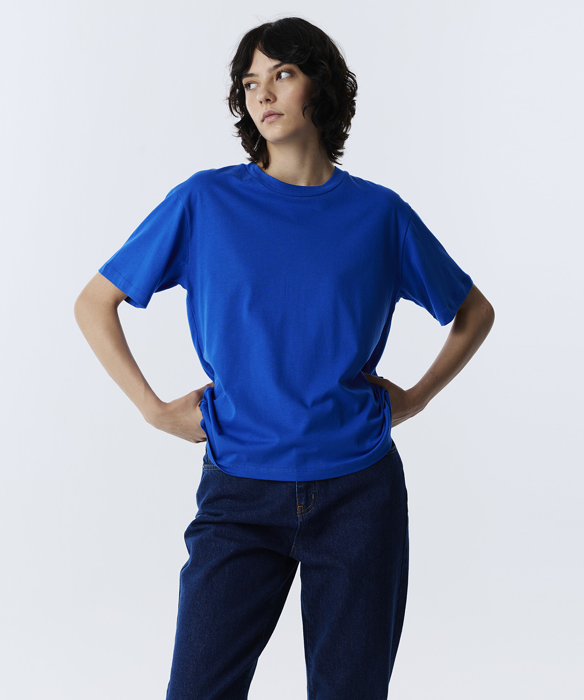 Twist Mavi BASIC TİŞÖRT