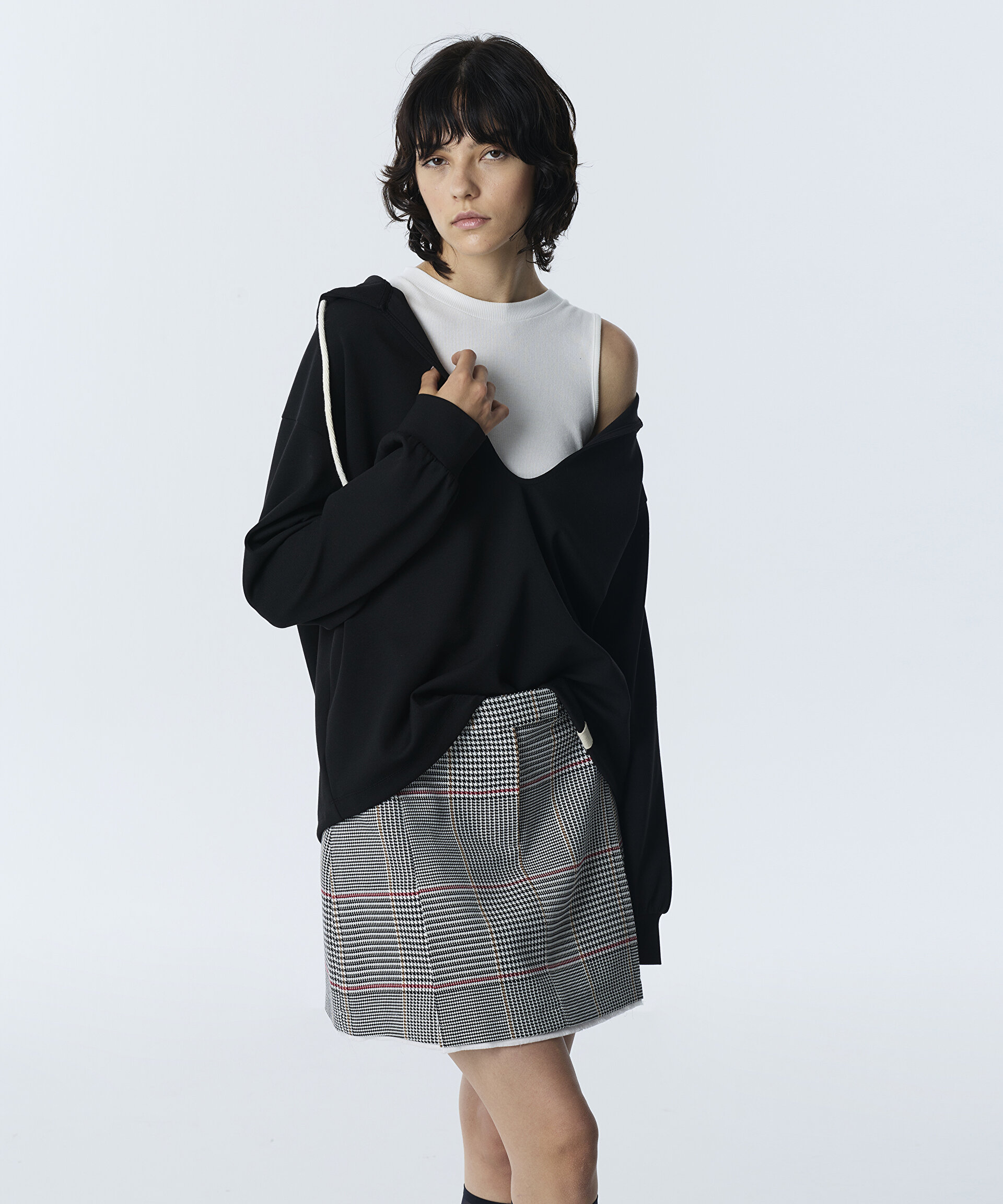 KAPÜŞONLU ÇİFT PARÇA SWEATSHIRT