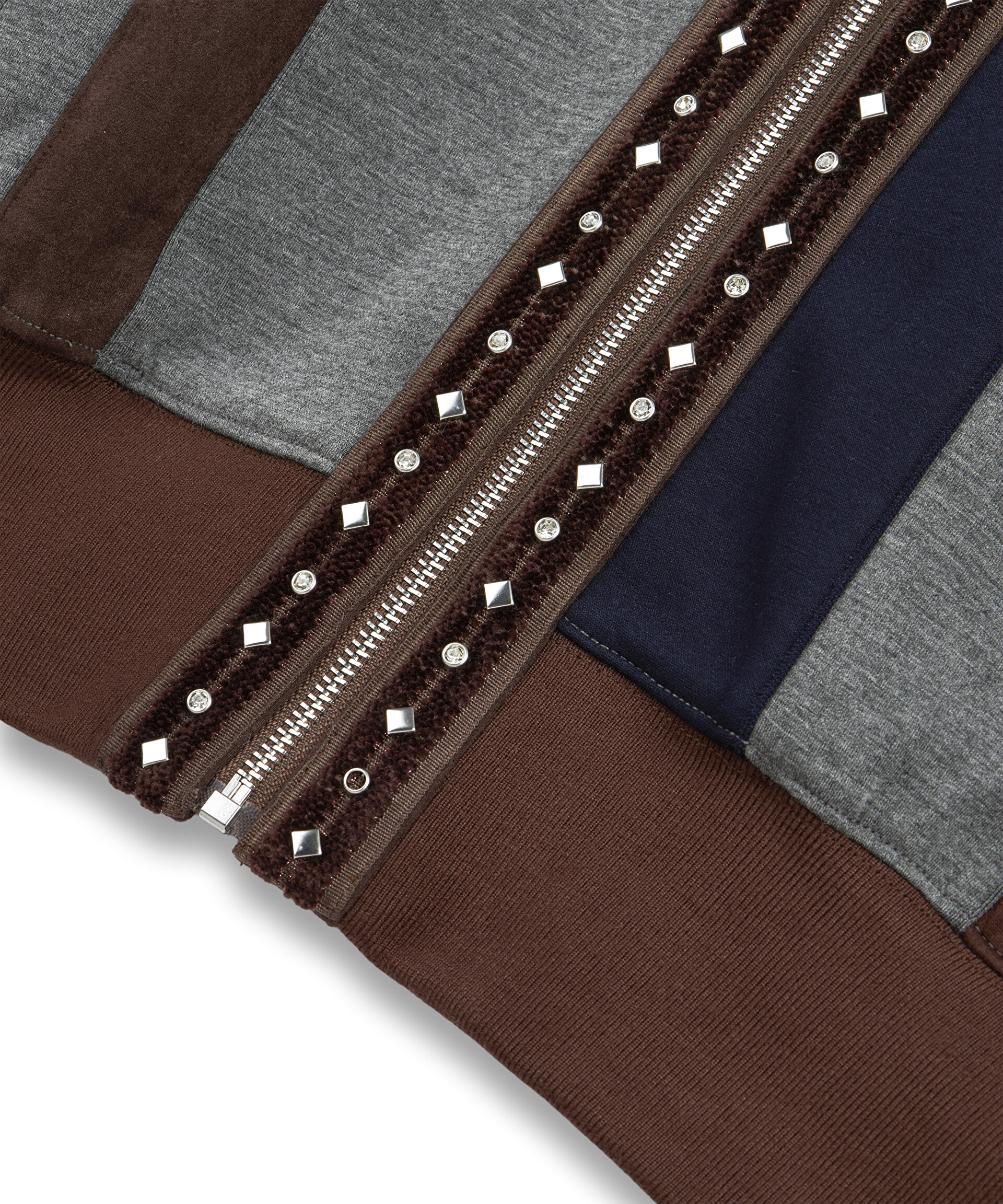 Twist Lacivert KUMAŞ MIX TROK BASKILI SWEATSHIRT görsel 7