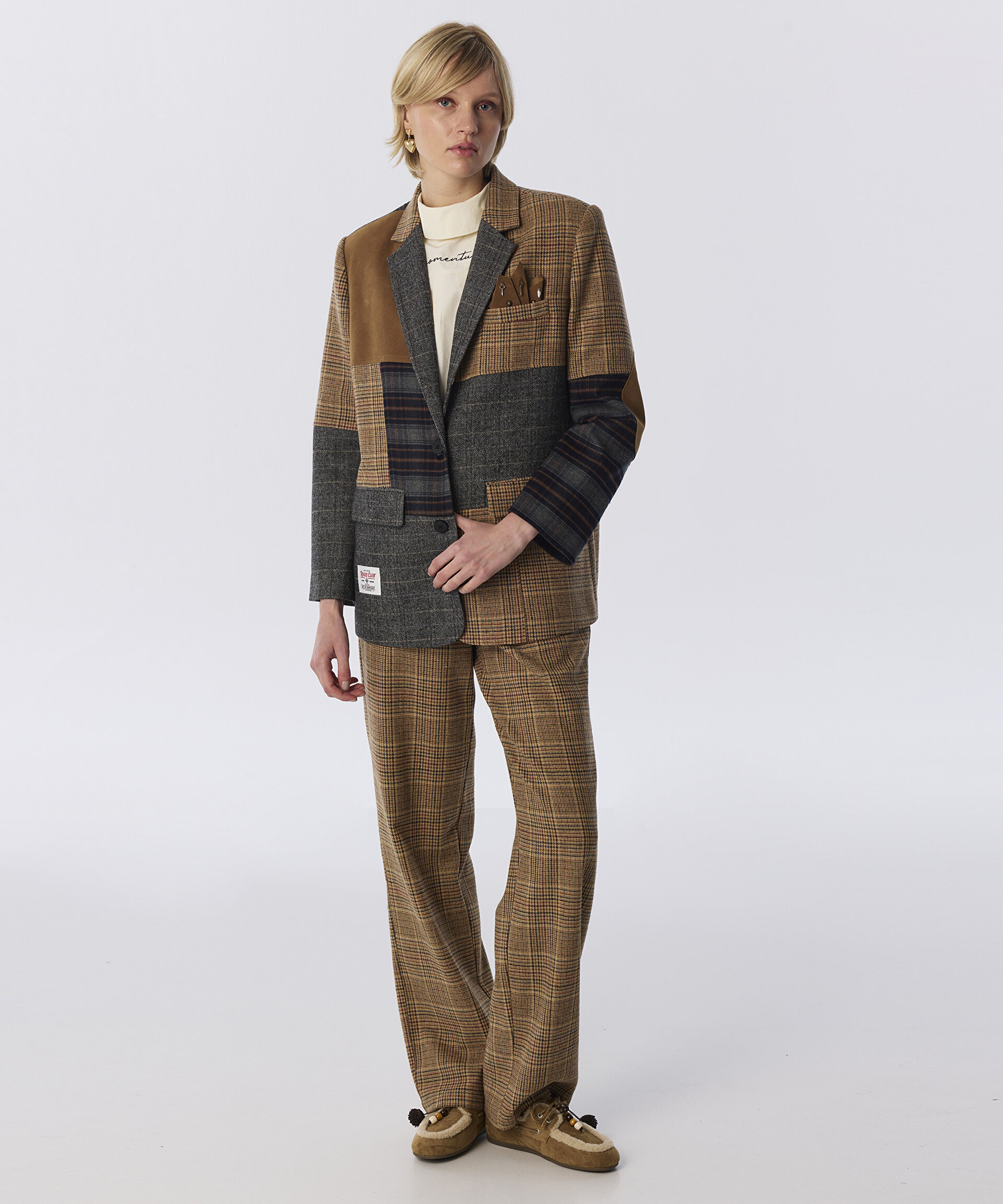 DESEN MIX PATCHWORK BLAZER