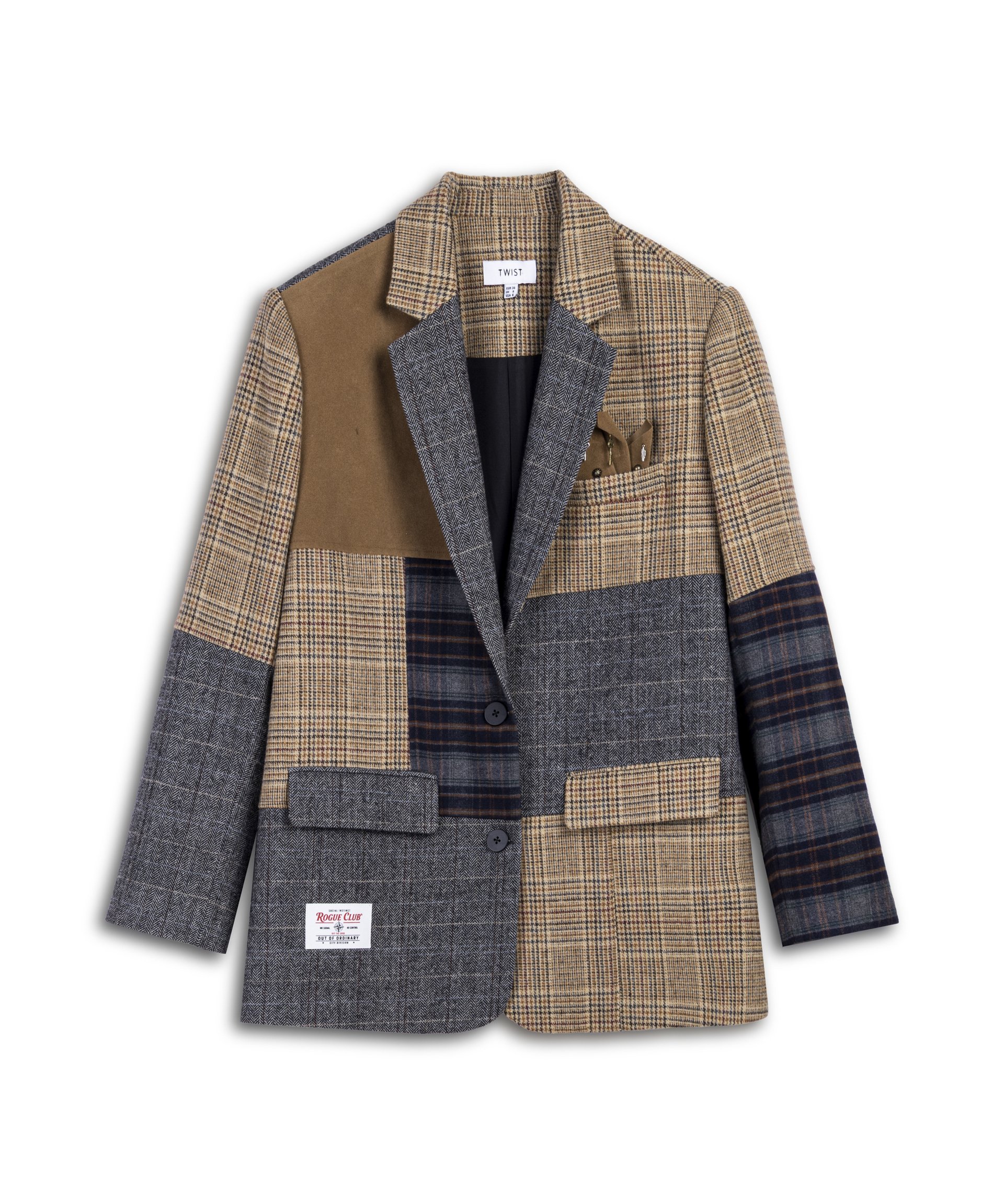 DESEN MIX PATCHWORK BLAZER
