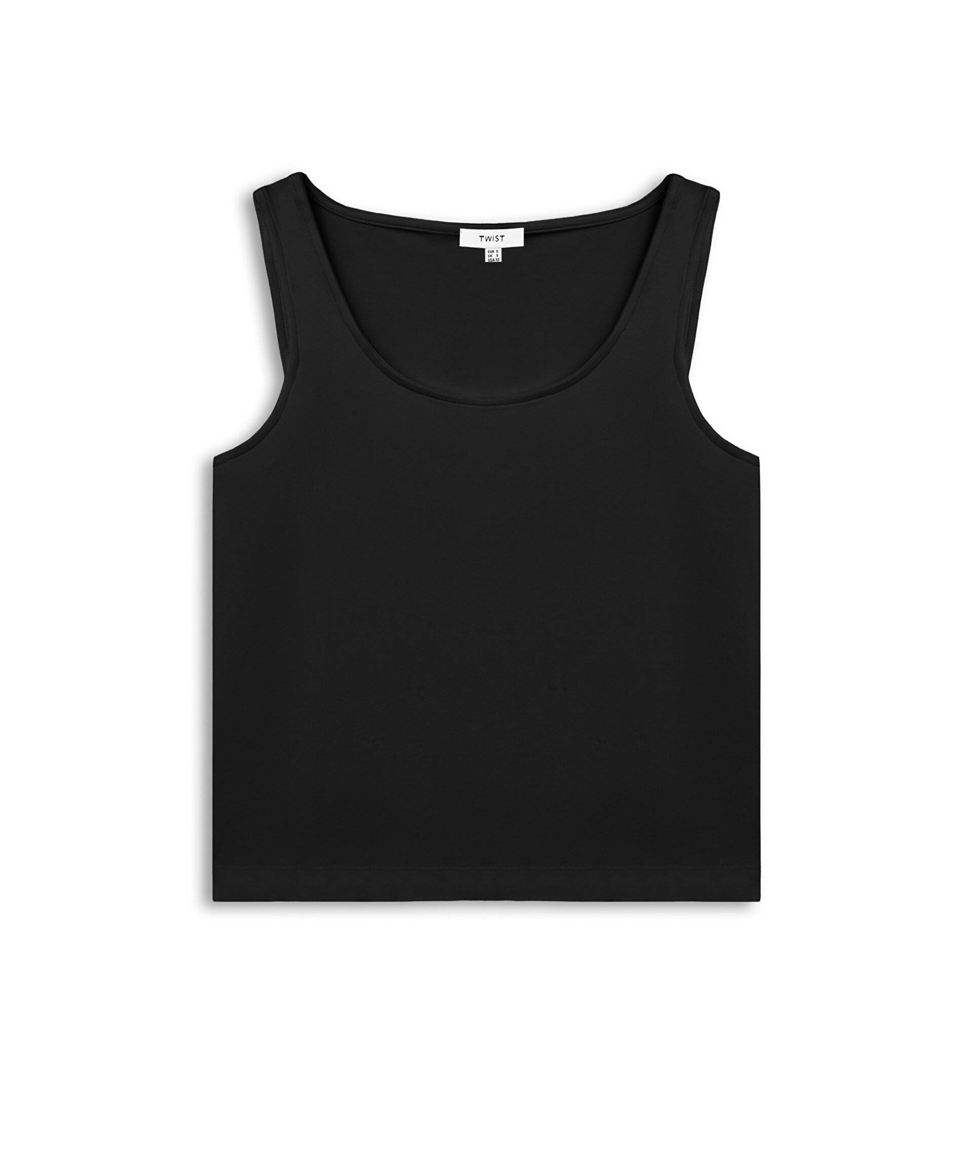 Twist Siyah ASKILI BASIC TİŞÖRT görsel 5