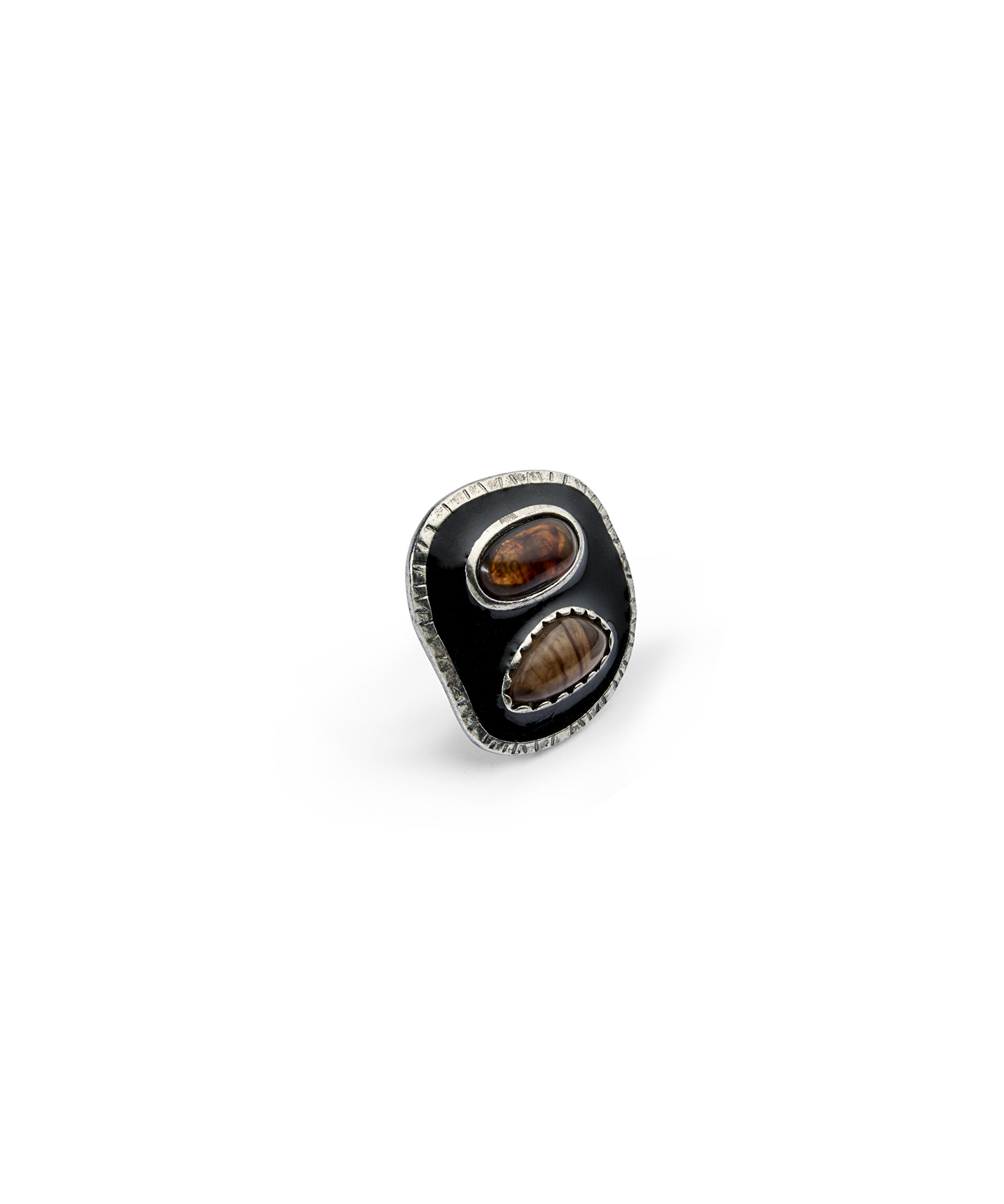 KOMBİNE BONCUKLU METAL YÜZÜK