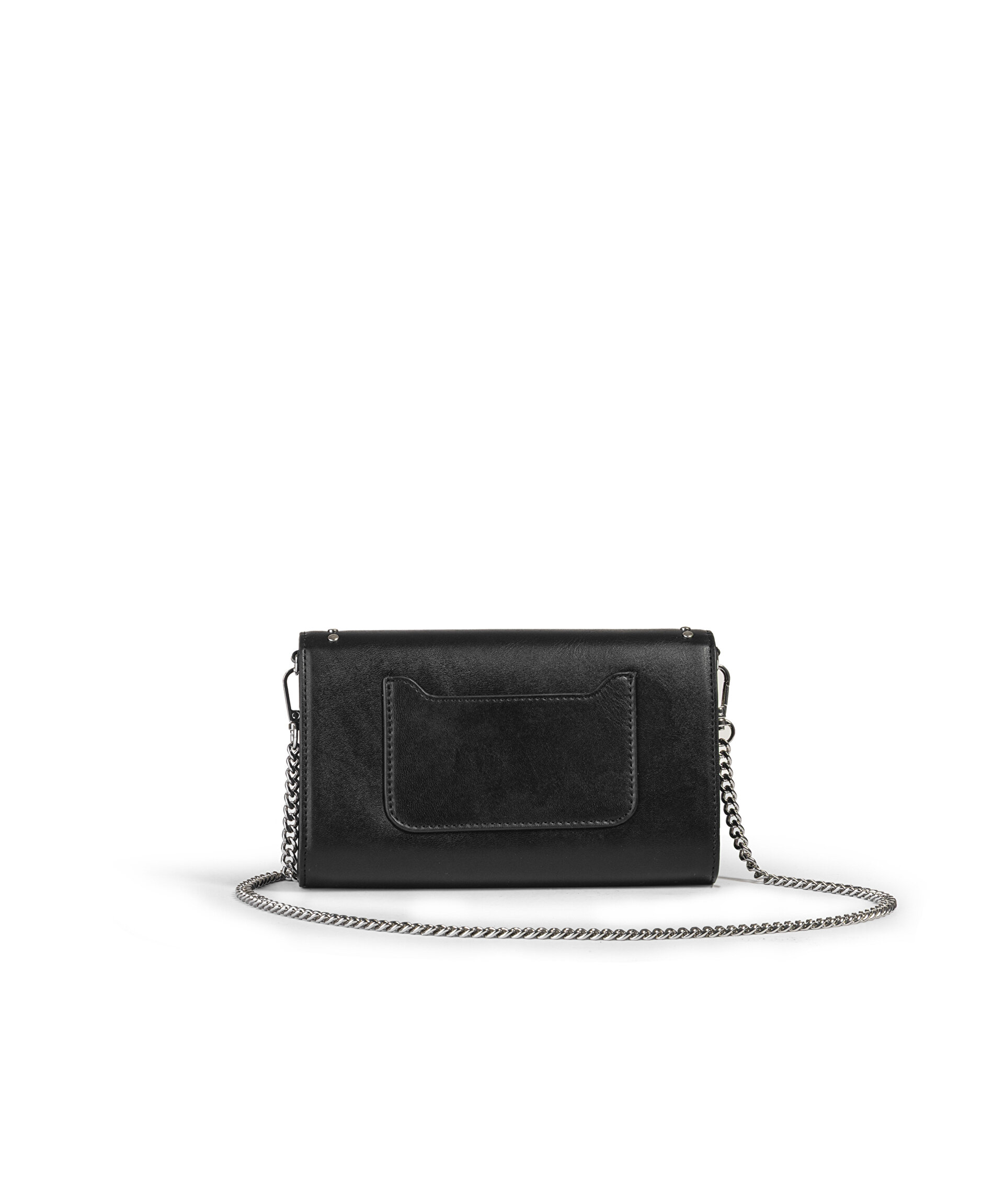 Twist Siyah SLOGAN VE TROK BASKILI CLUTCH görsel 5