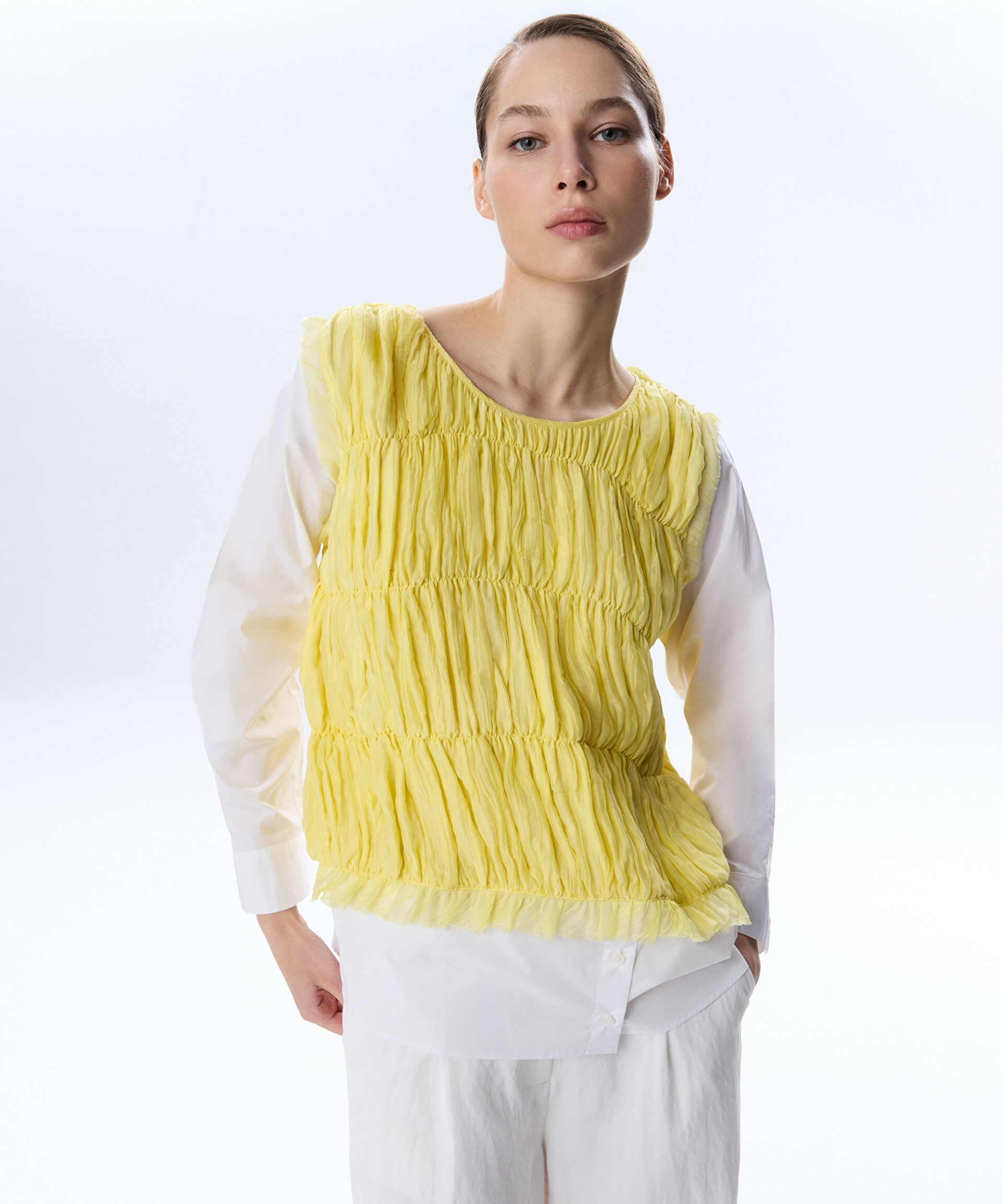 KUMAŞ MIX COLORBLOCK GÖMLEK