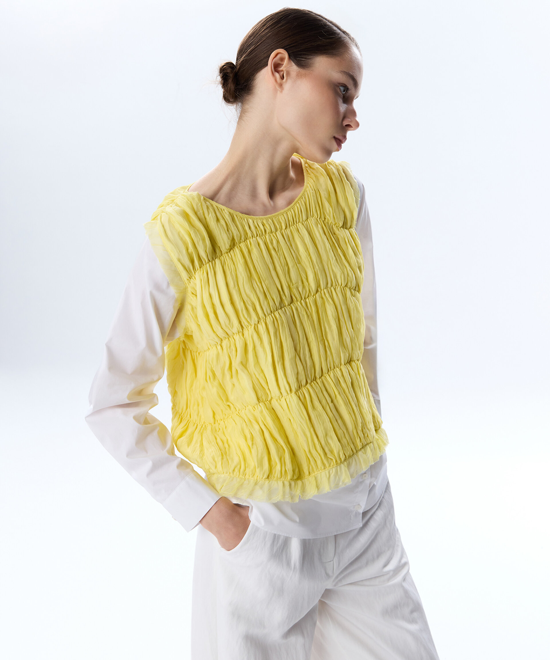 KUMAŞ MIX COLORBLOCK GÖMLEK