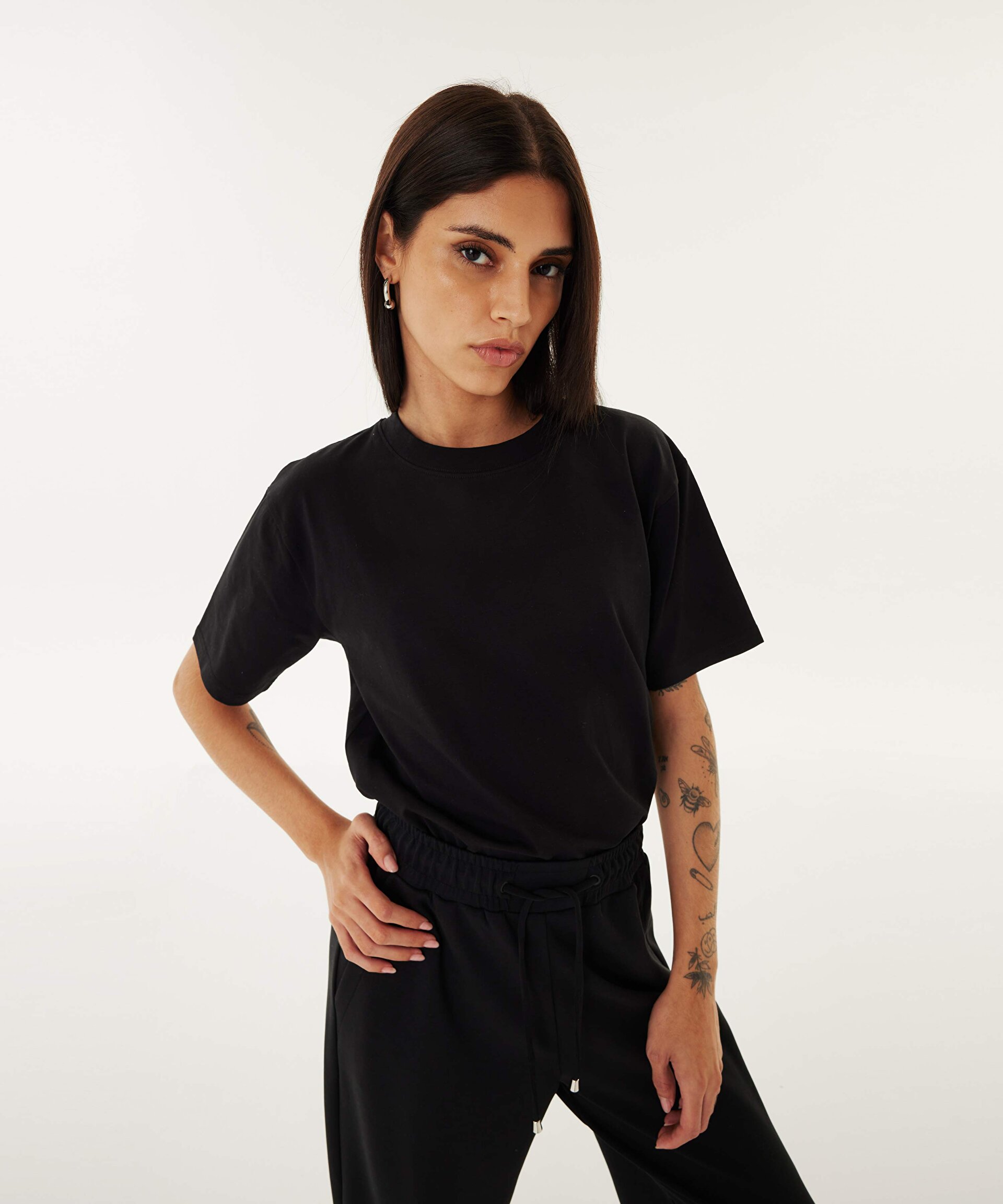 Siyah T-SHIRT TS1240070213001 | TWIST