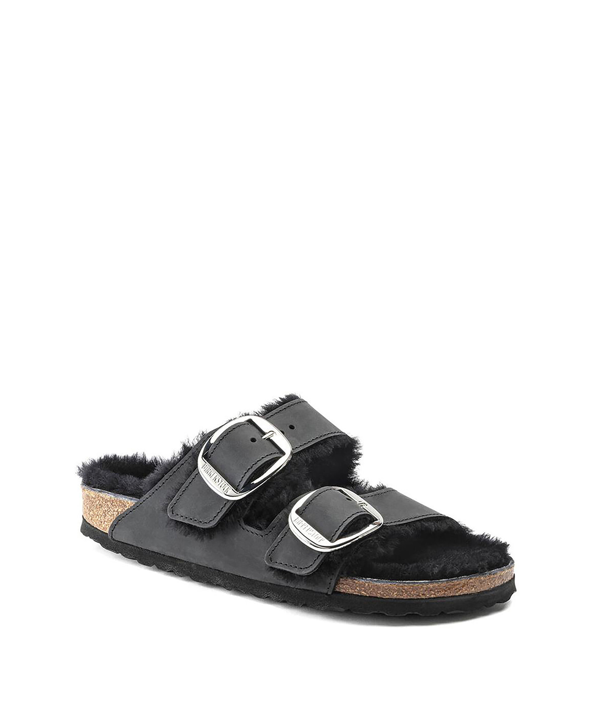Birkenstock Siyah BIRKENSTOCK ARIZONA BIG BUCKLE SHEARLING LEOI TERLİK görsel 3