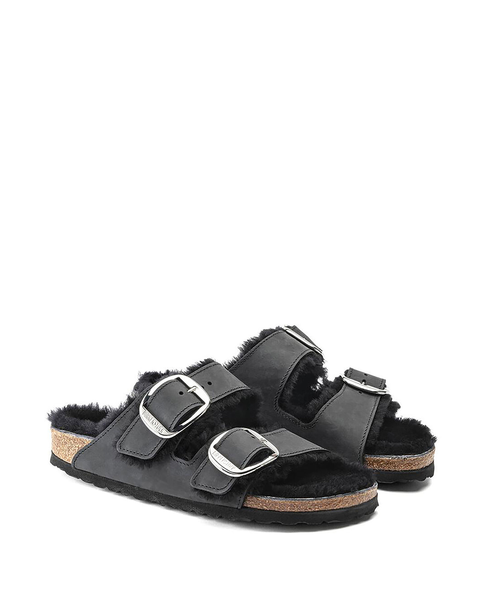 Birkenstock Siyah BIRKENSTOCK ARIZONA BIG BUCKLE SHEARLING LEOI TERLİK görsel 4