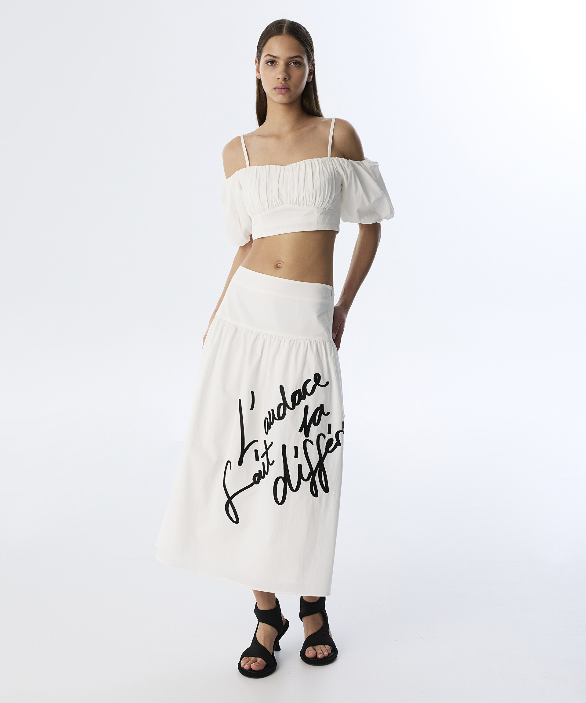 POPLİN CROP BLUZ