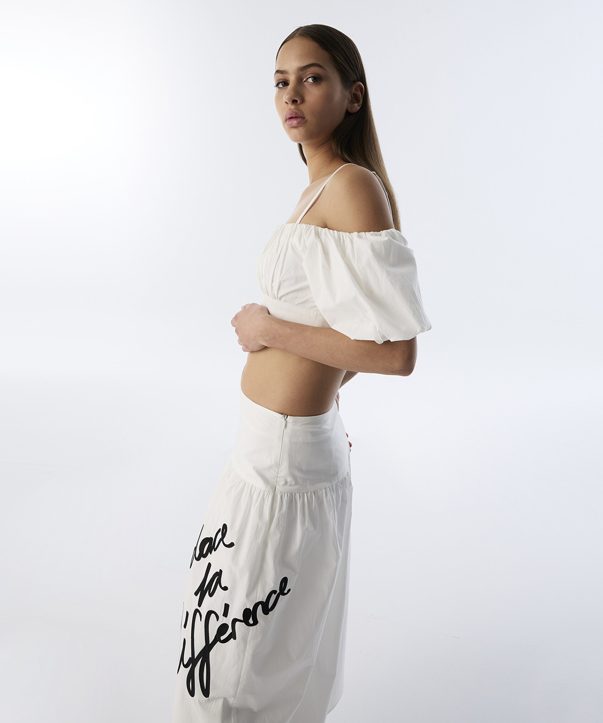 POPLİN CROP BLUZ