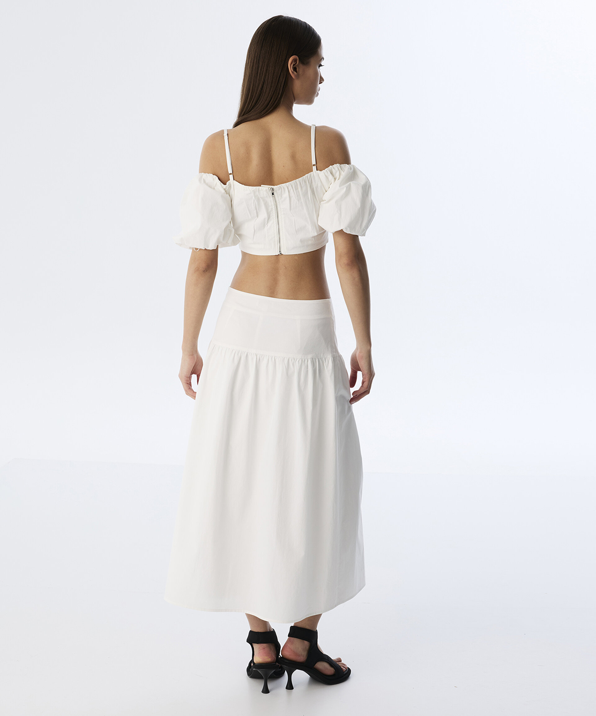 POPLİN CROP BLUZ