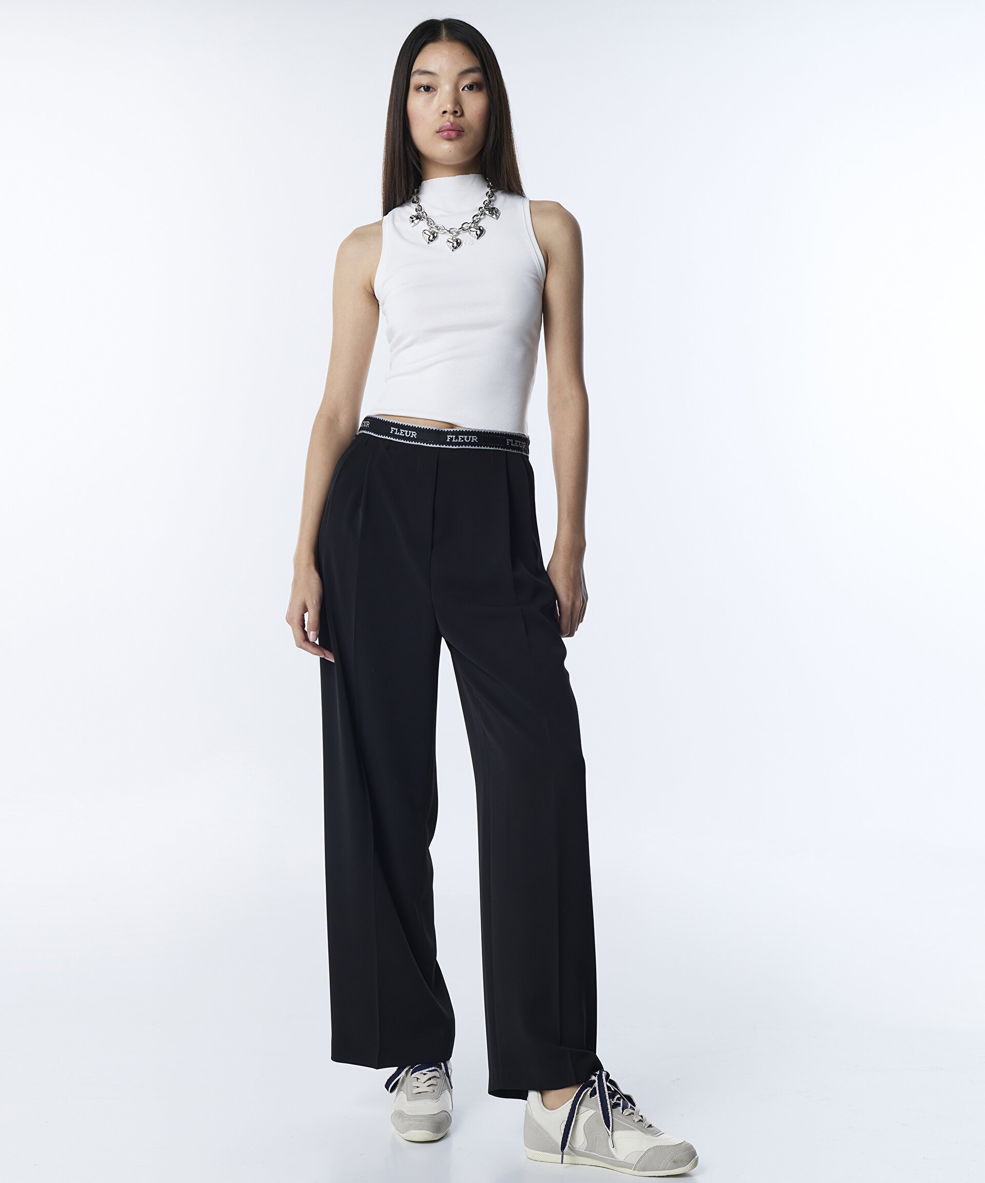 SLOGANLI WIDE LEG PANTOLON