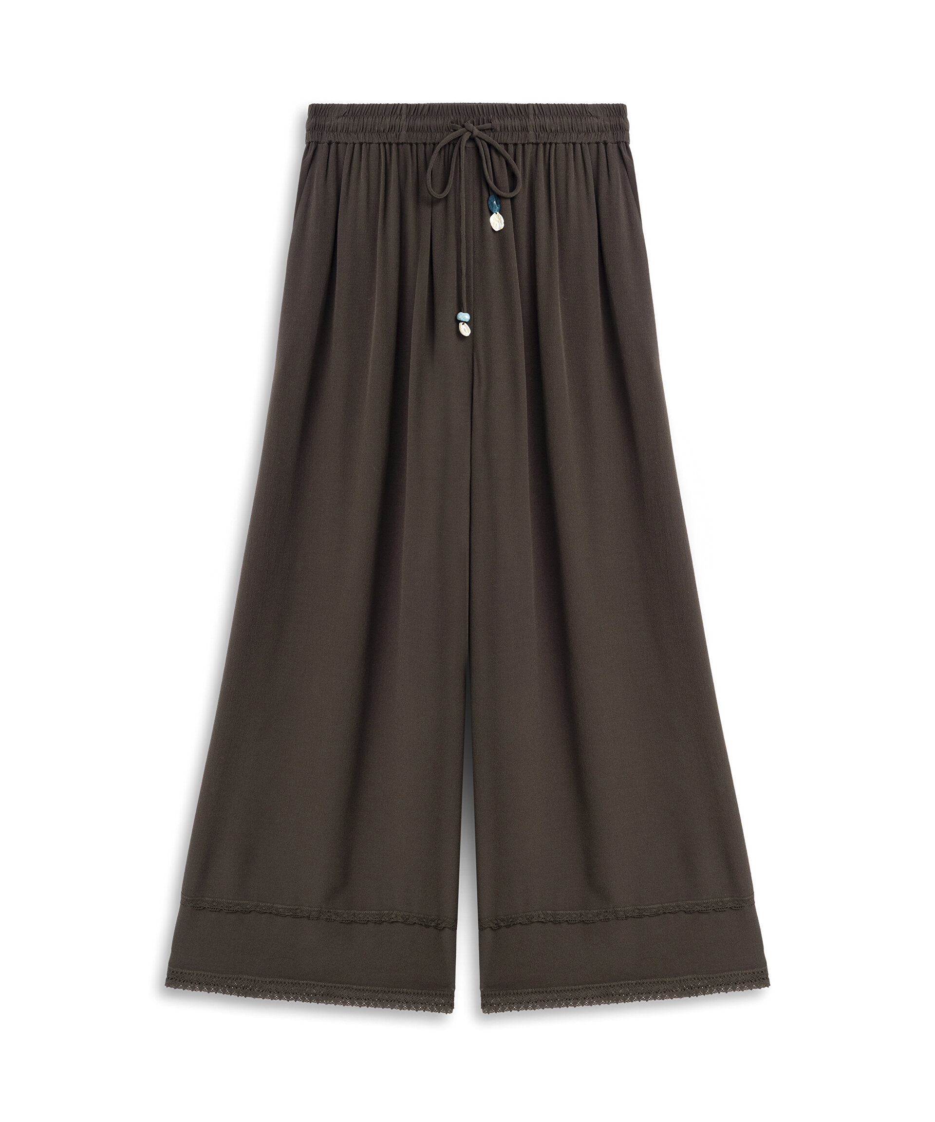 BONCUKLU KORDONLU PANTOLON
