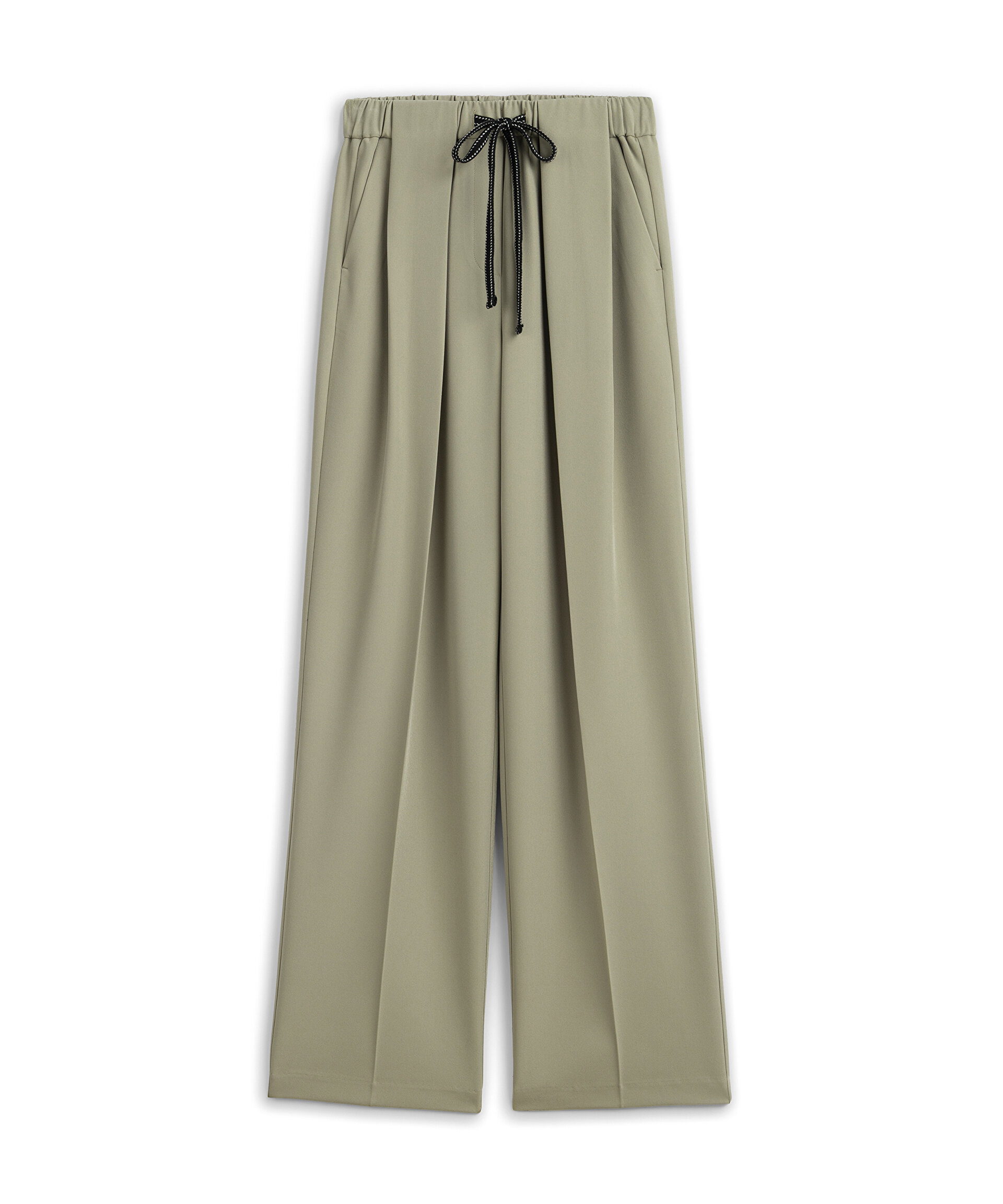 KONTRAST BAĞCIKLI WIDE LEG PANTOLON