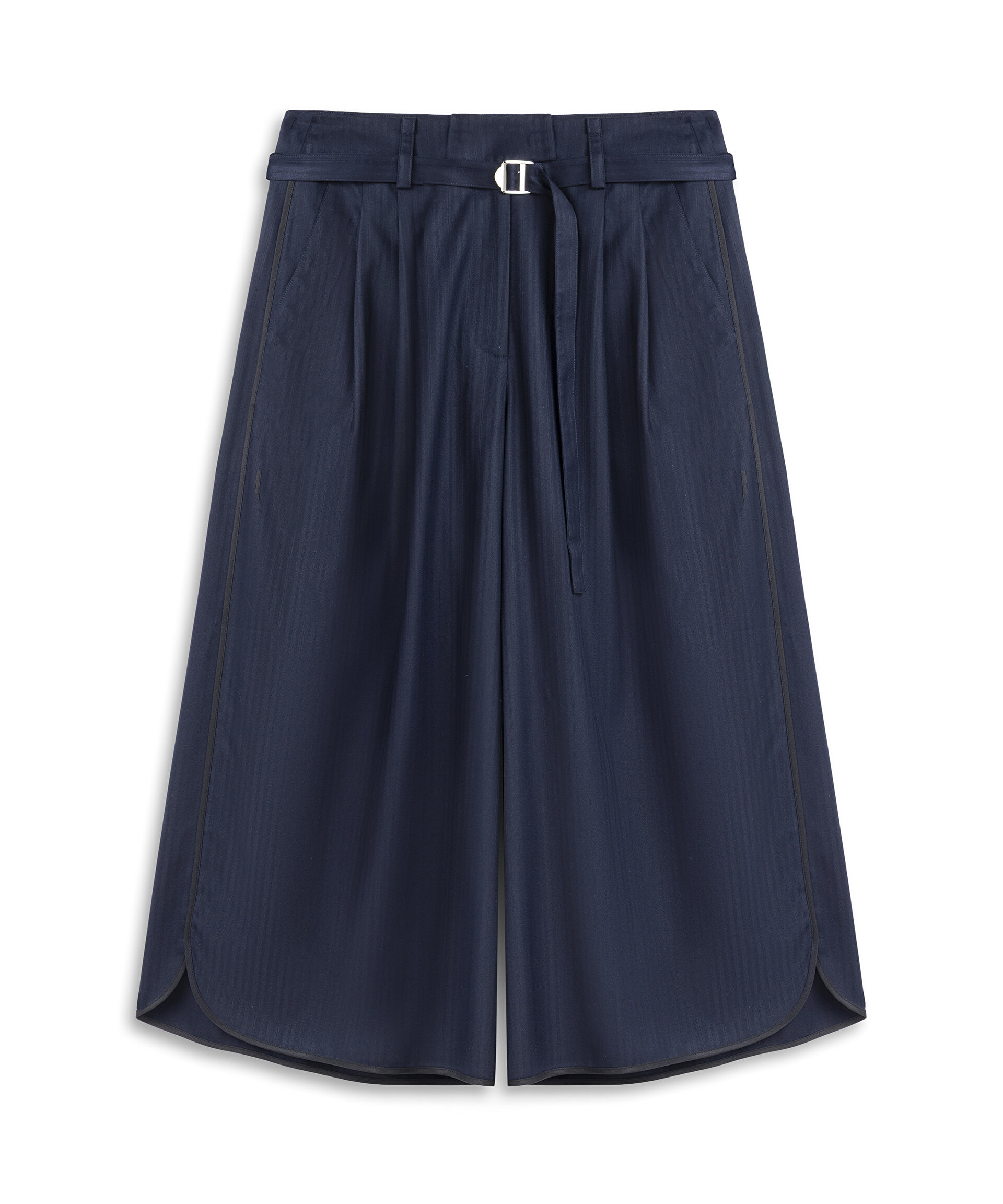 Twist Lacivert ÇİZGİLİ WIDE LEG PANTOLON görsel 4