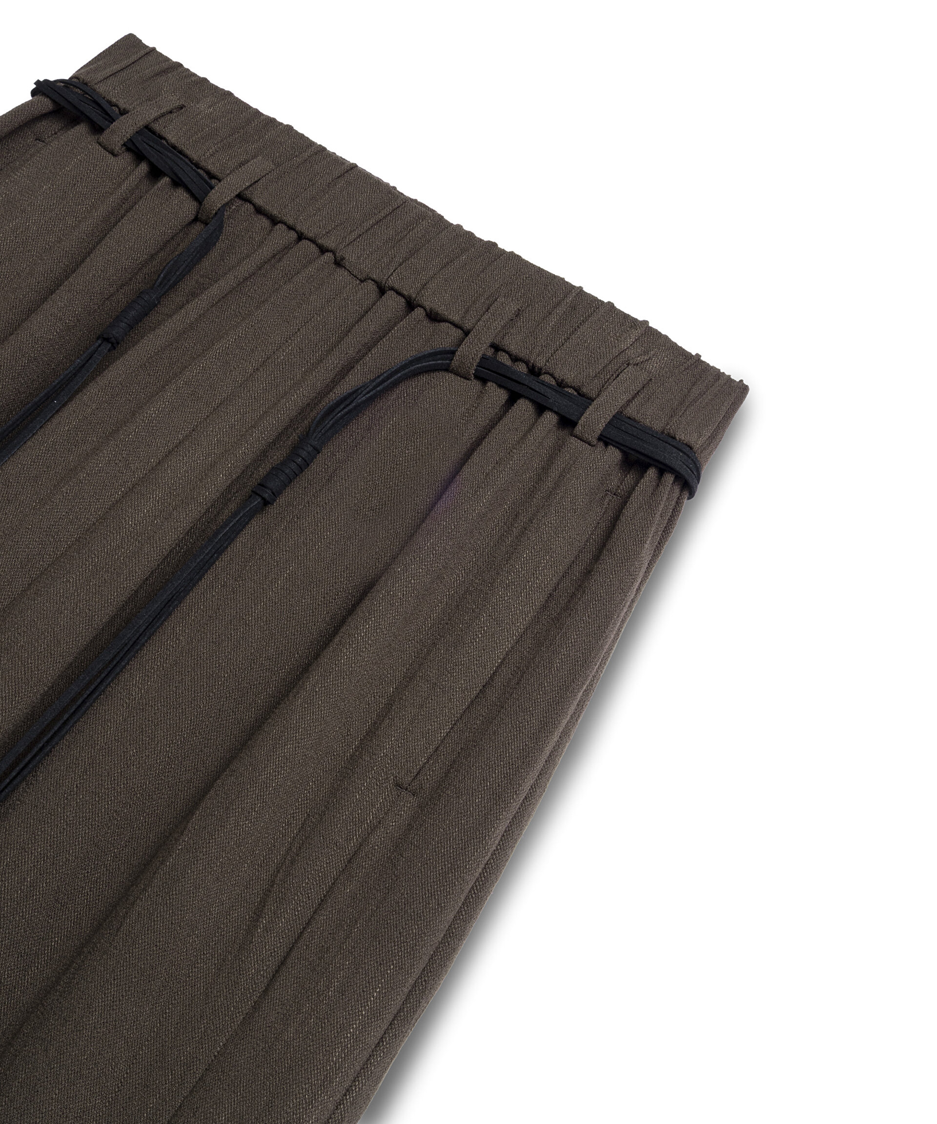 PÜSKÜLLÜ KEMERLİ WIDE LEG PANTOLON