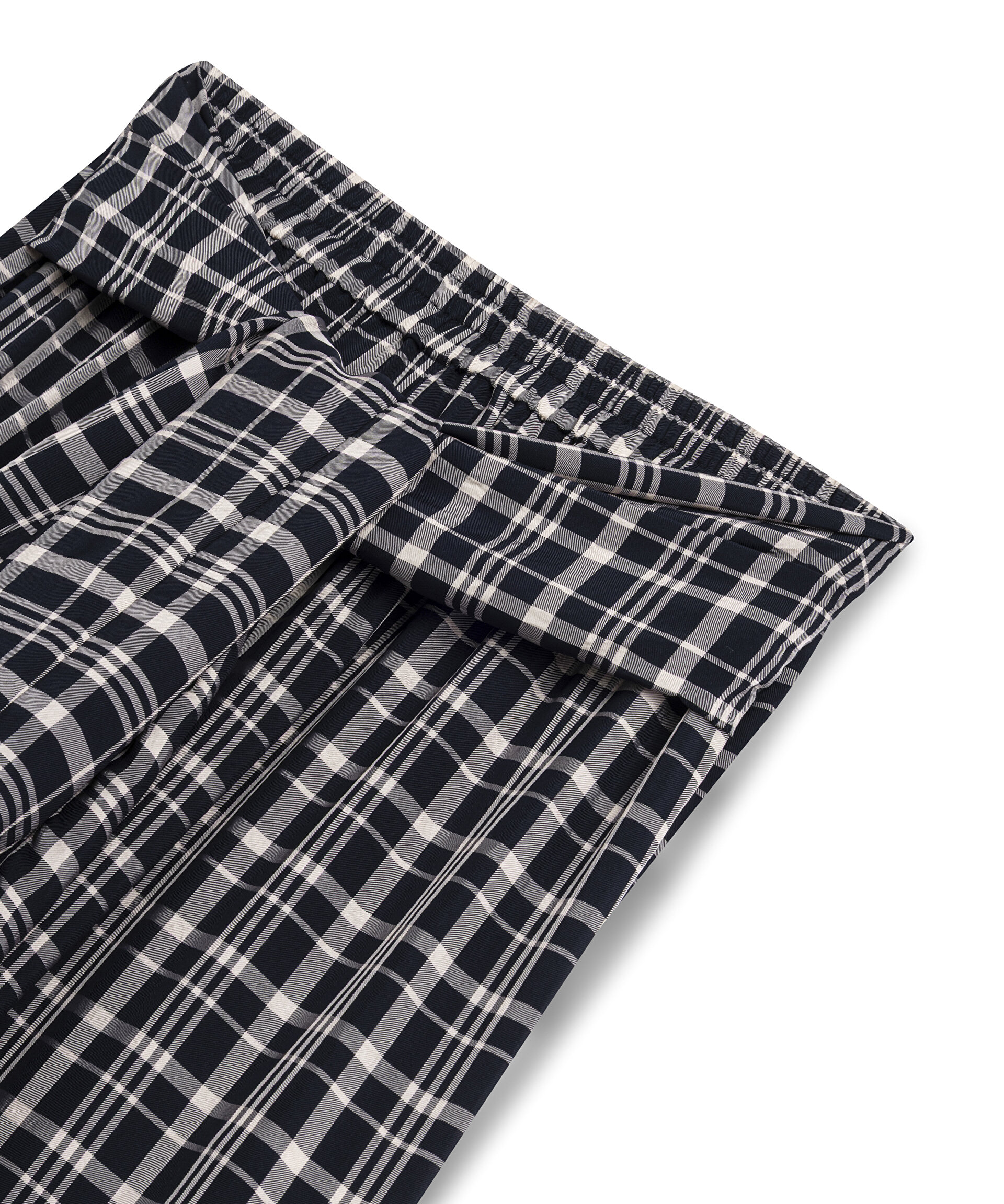 BELDEN BAĞLAMALI WIDE LEG PANTOLON