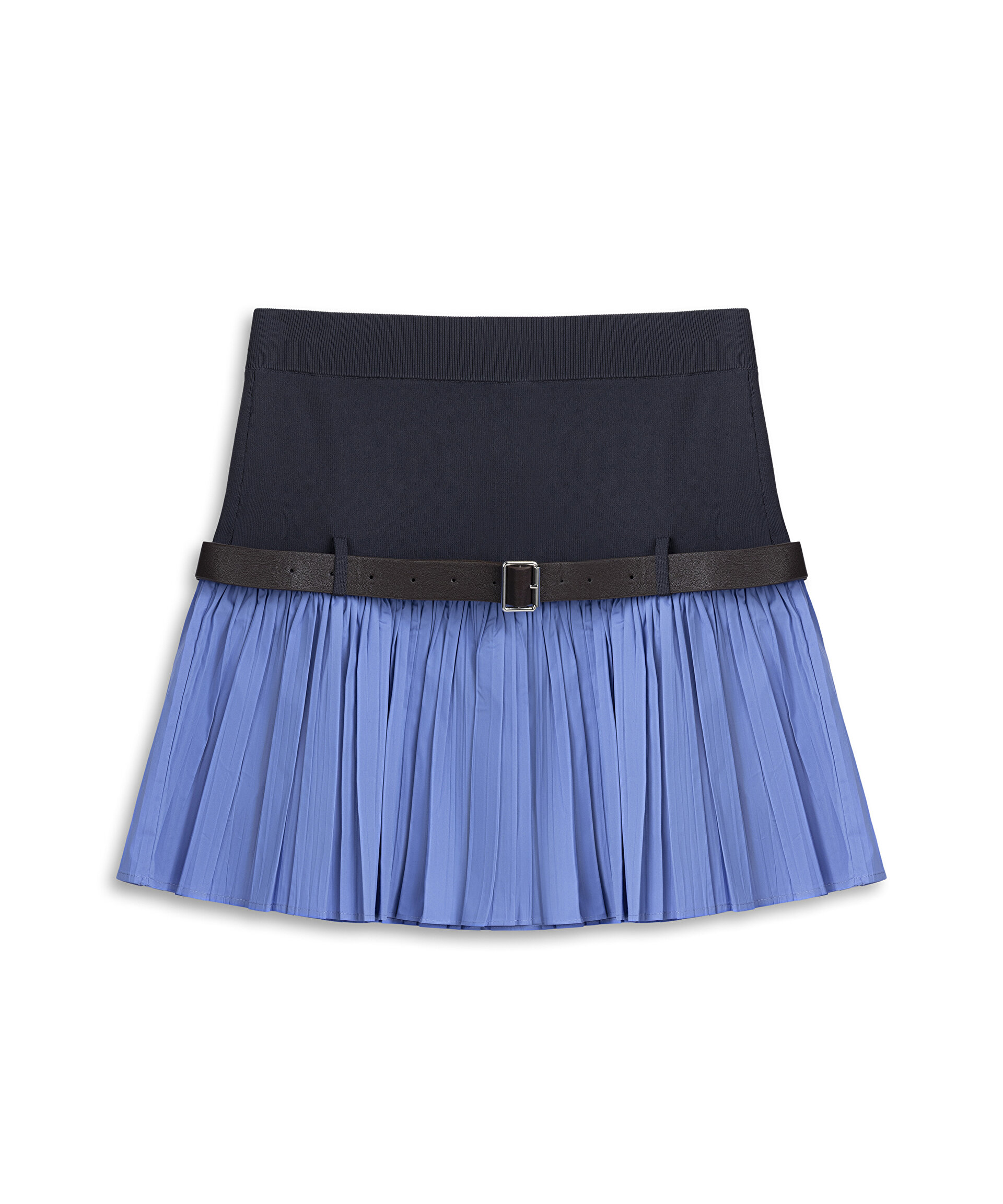 KUMAŞ MIX COLORBLOCK MİNİ ETEK