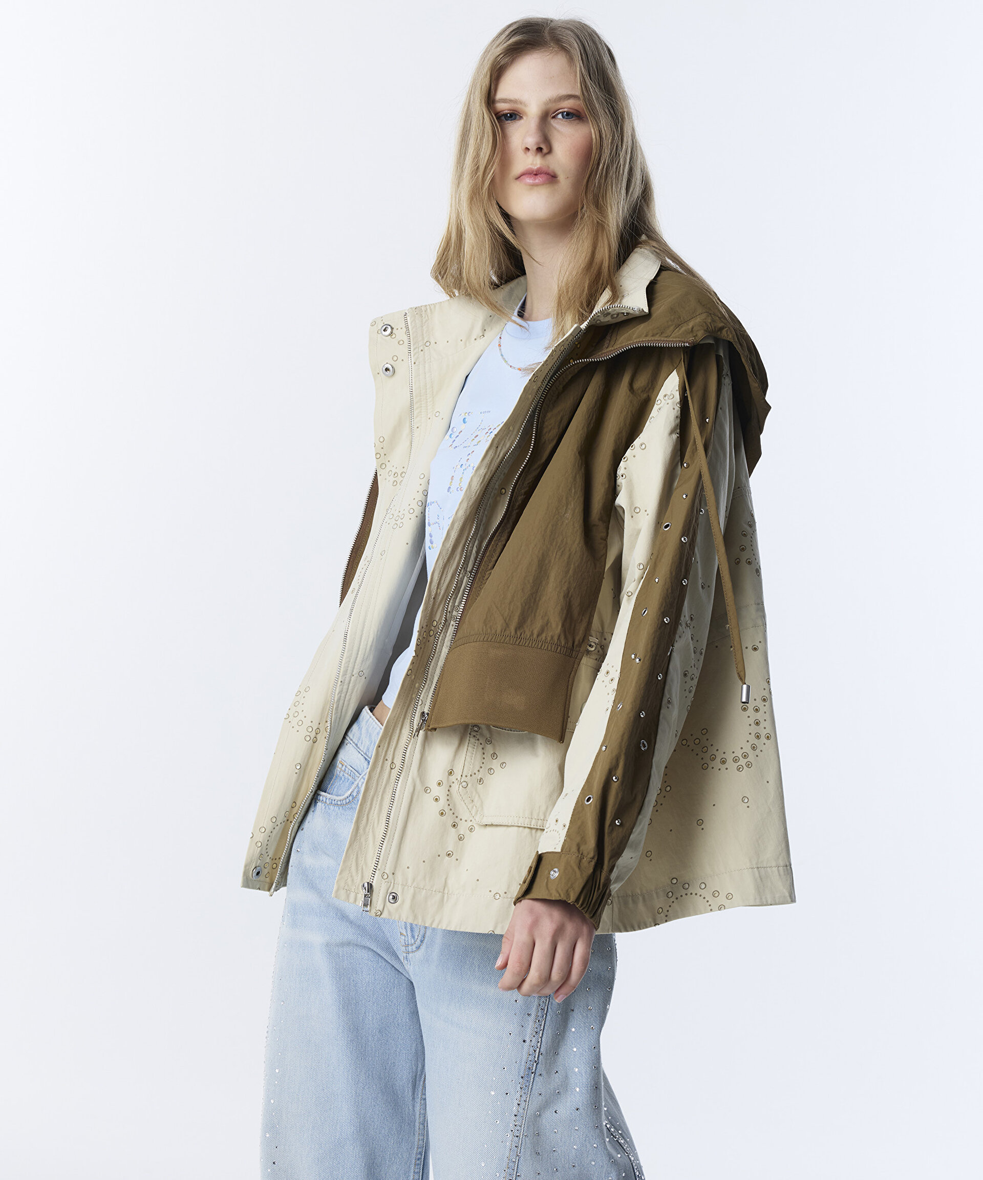 Natürel ÇİFT PARÇA GÖRÜNÜM COLORBLOCK MONT TS1260012024003 | TWIST