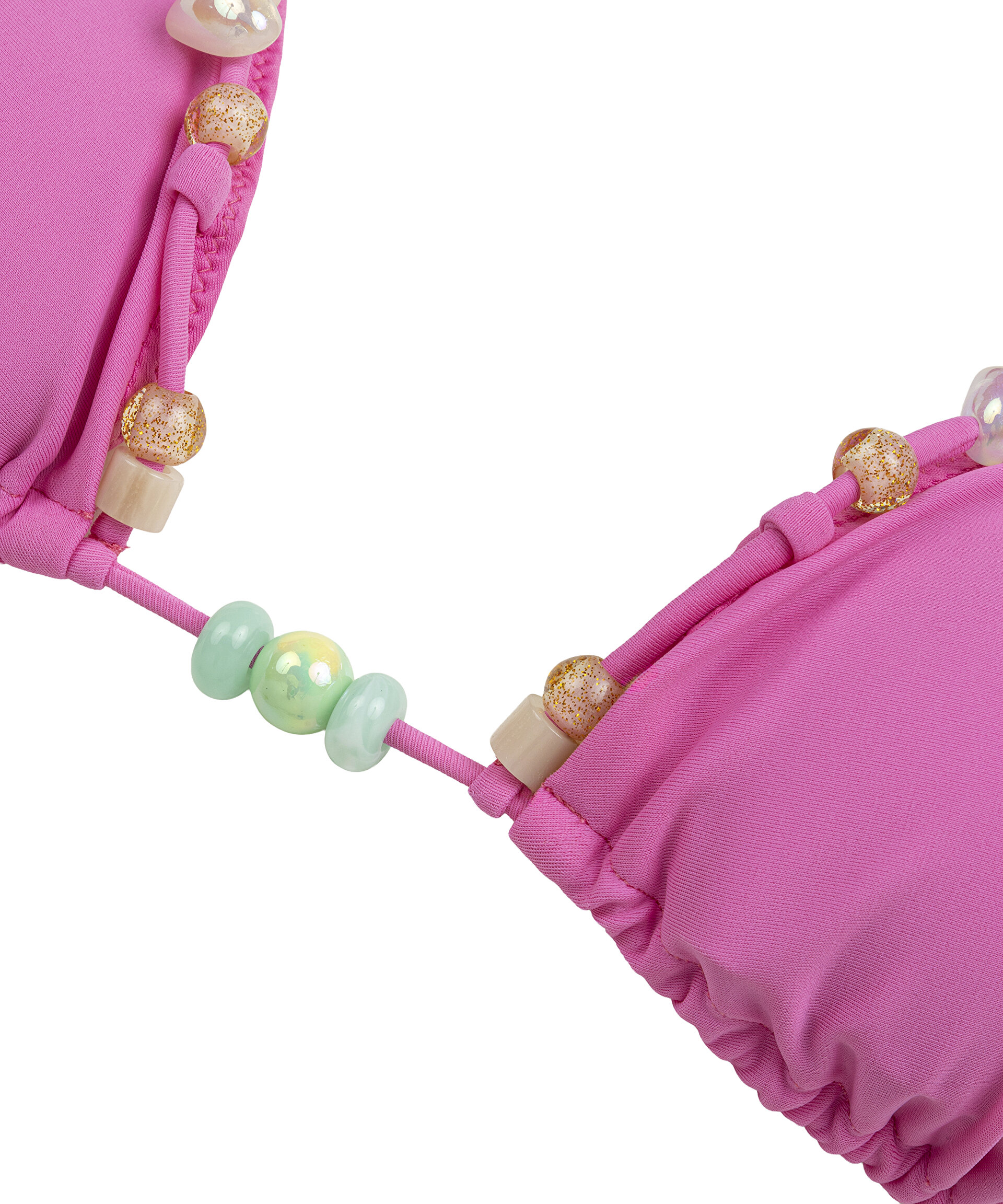 Twist Pembe BONCUK AKSESUARLI BİKİNİ SETİ görsel 5
