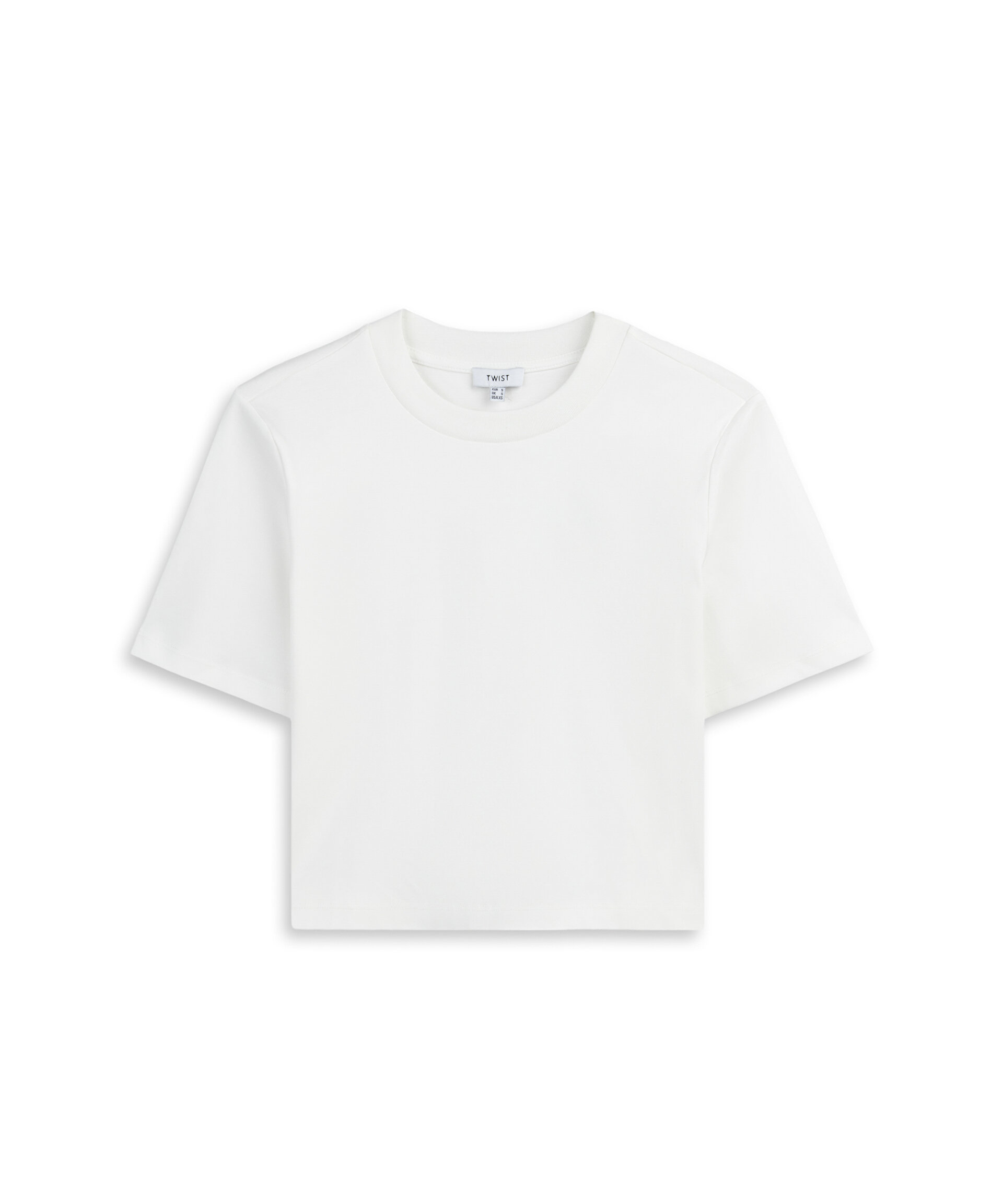 Twist Beyaz BASIC CROP TİŞÖRT görsel 6