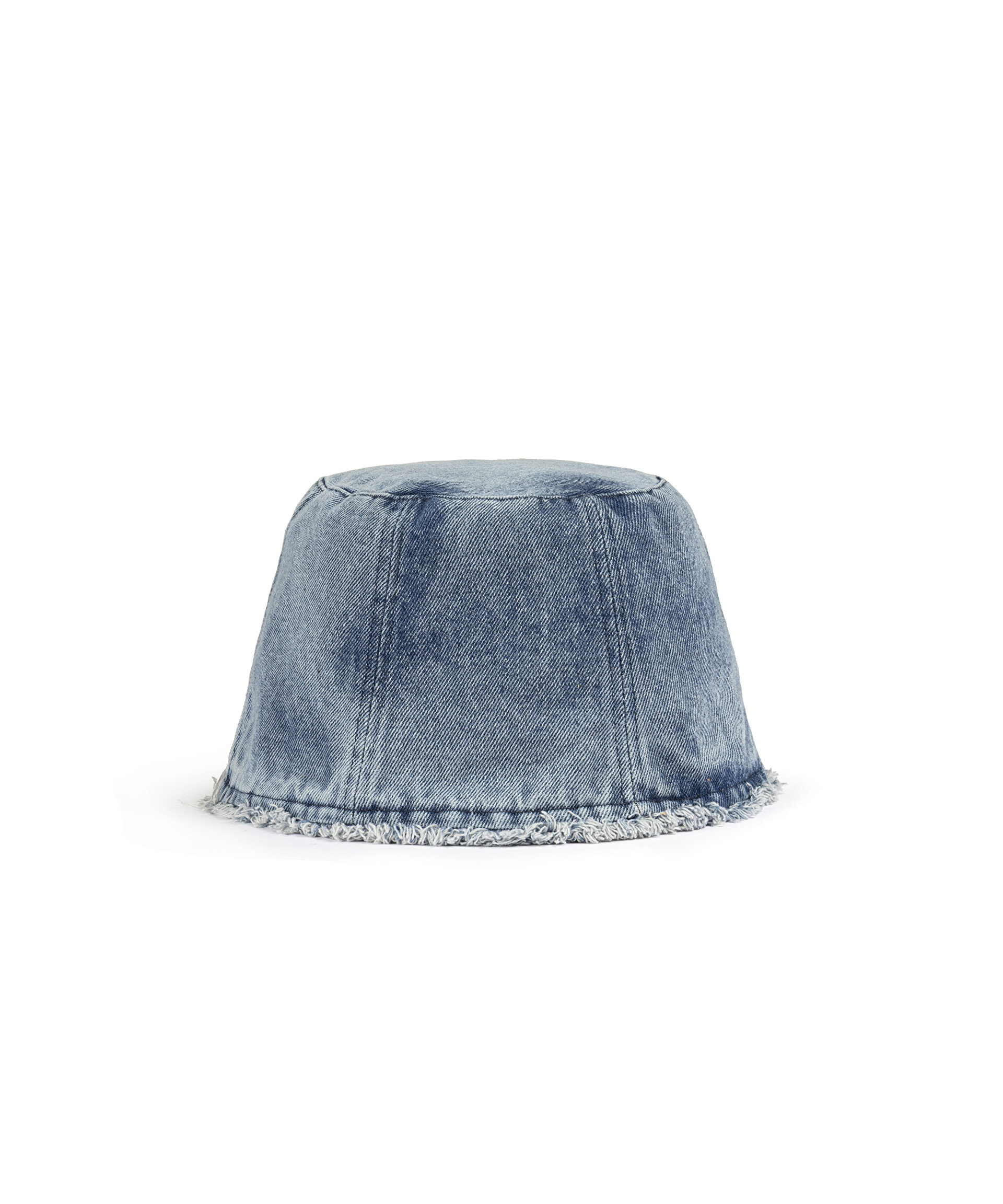 Twist Mavi Püsküllü Denim Bucket Şapka