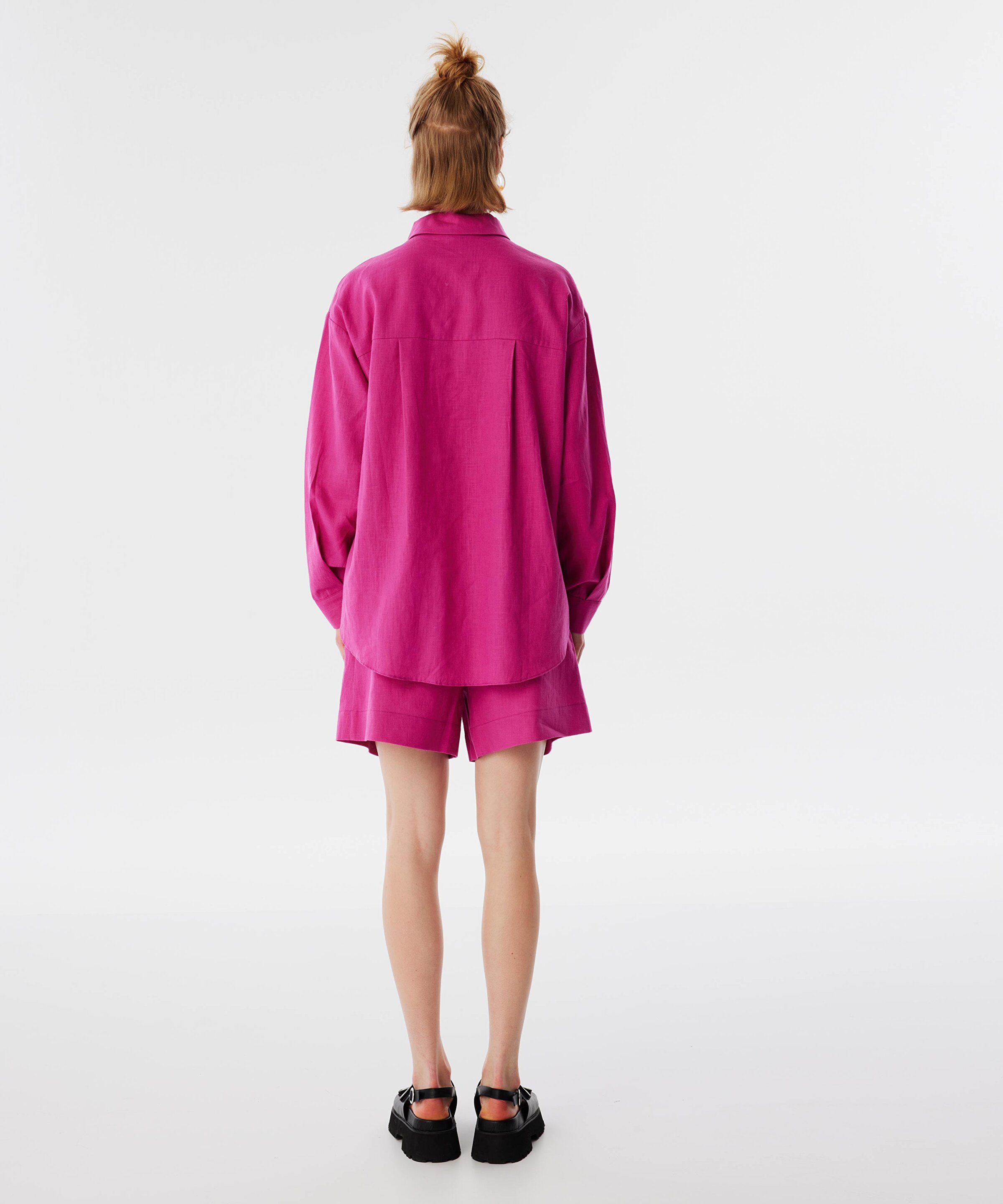 Pembe GÖRSEL PATCH Lİ GÖMLEK TS1240025131094 | TWIST