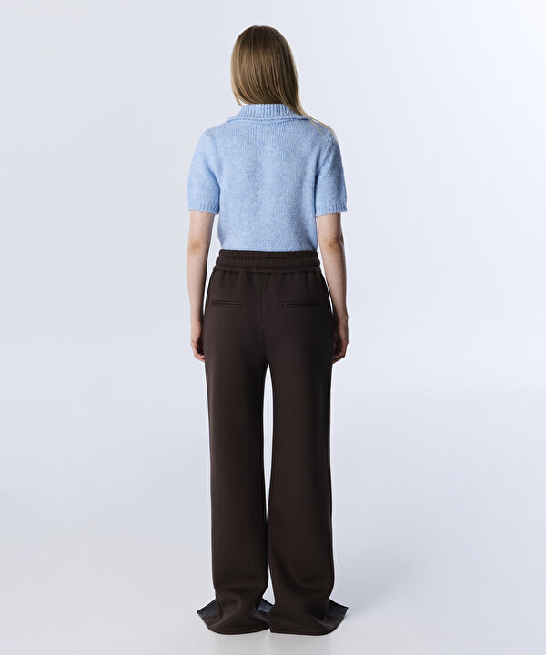 SUNİ DERİ MIX COLORBLOCK PANTOLON-TW6250003202074-Kahverengi-Pantolon