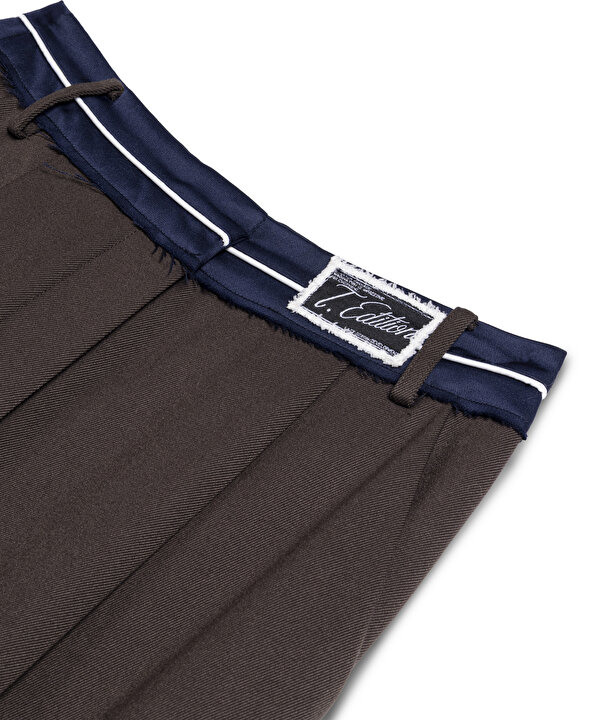 KONTRAST BEL PATCH Lİ PANTOLON-TW6250003212074-Kahverengi-Pantolon