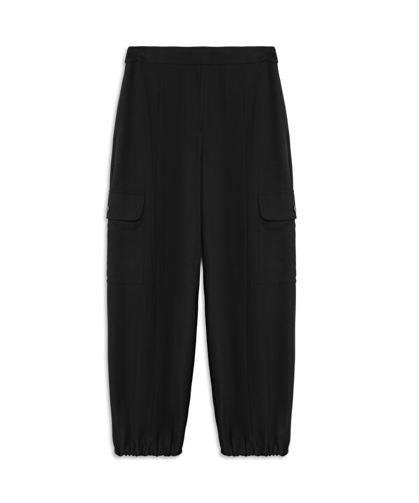 BALLOON FİT PANTOLON-TW6250003379001-Siyah-Pantolon