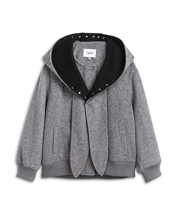 TROK BASKILI COLORBLOCK KABAN-TW6250008053036-Antrasit-Kaban