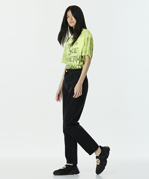 MOM FİT JEAN PANTOLON-TW6250018030001-Siyah-Jean Pantolon