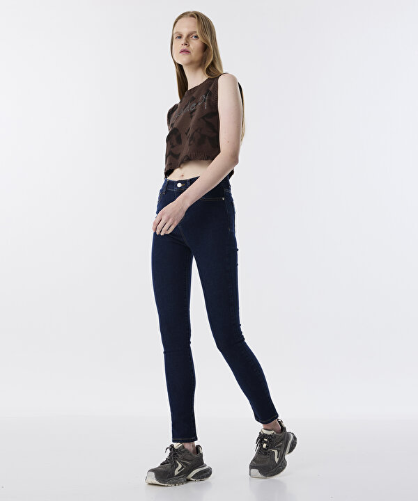 SKINNY FİT JEAN PANTOLON -TW6250018032AC7-Koyu İndigo-Jean Pantolon