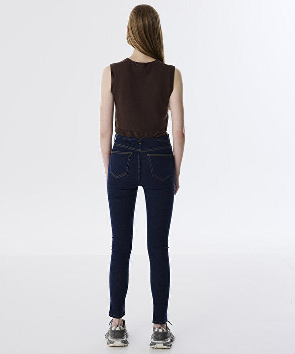 SKINNY FİT JEAN PANTOLON -TW6250018032AC7-Koyu İndigo-Jean Pantolon