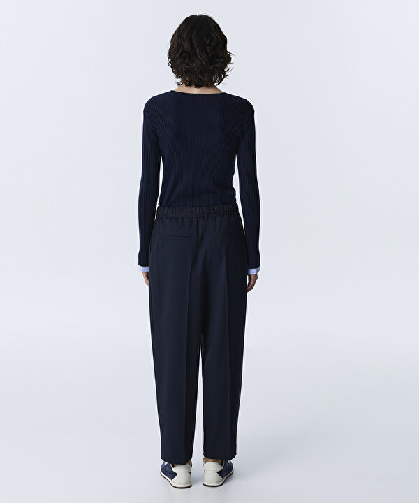 CARROT FİT PANTOLON-TW6260003165015-Lacivert-Pantolon
