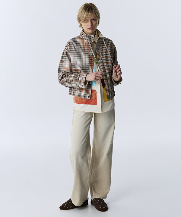 EKOSE DESEN BOMBER MONT-TW6260012354018-Ekru-Mont
