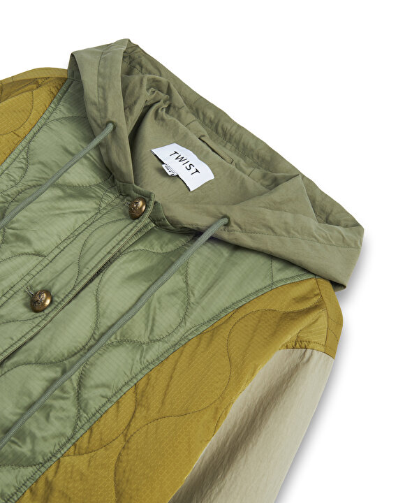 COLORBLOCK KAPİTONE MONT-TW6260012366022-Haki-Mont