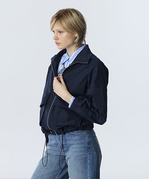 FERMUARLI TEKNİK KUMAŞ MONT-TW6260012370015-Lacivert-Mont