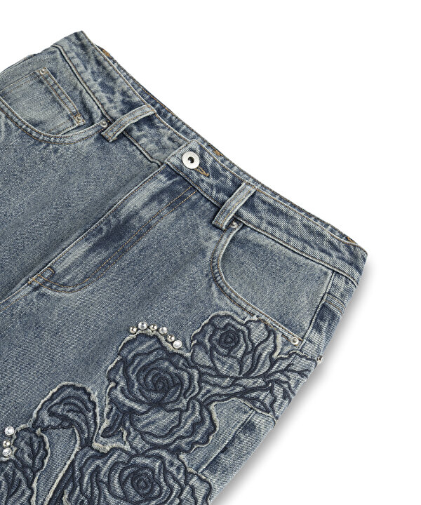 FLORAL PATCH Lİ JEAN PANTOLON-TW6260018004089-Mavi-Jean Pantolon