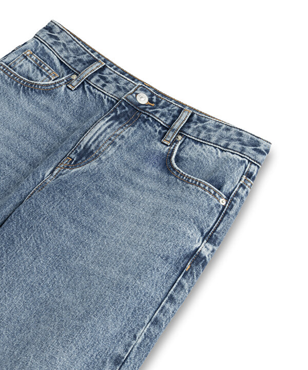 JEAN PANTOLON-TW6260018018AC7-Koyu İndigo-Jean Pantolon